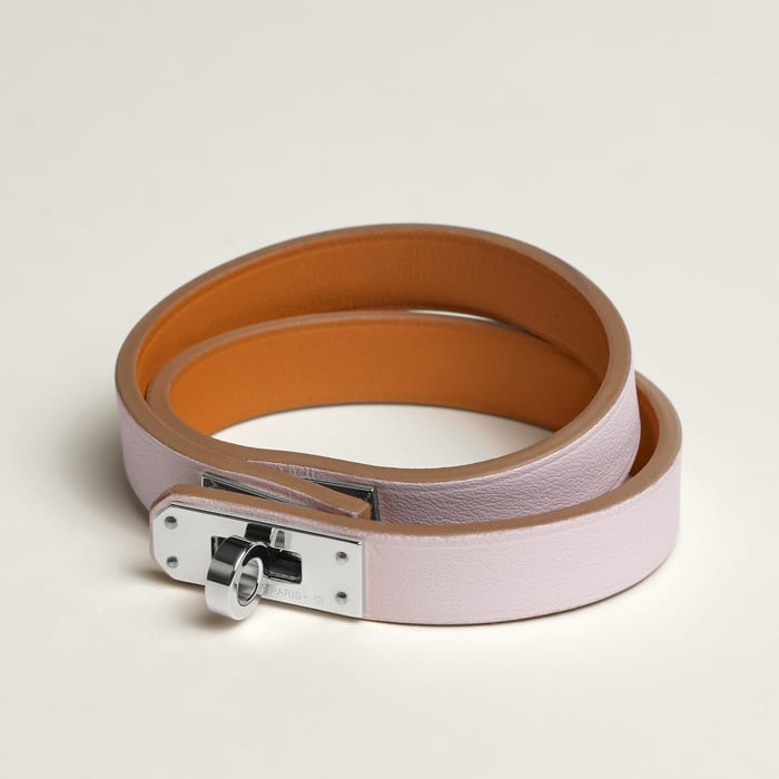 Mauve Pâle Pulseira Mini Kelly Double Tour