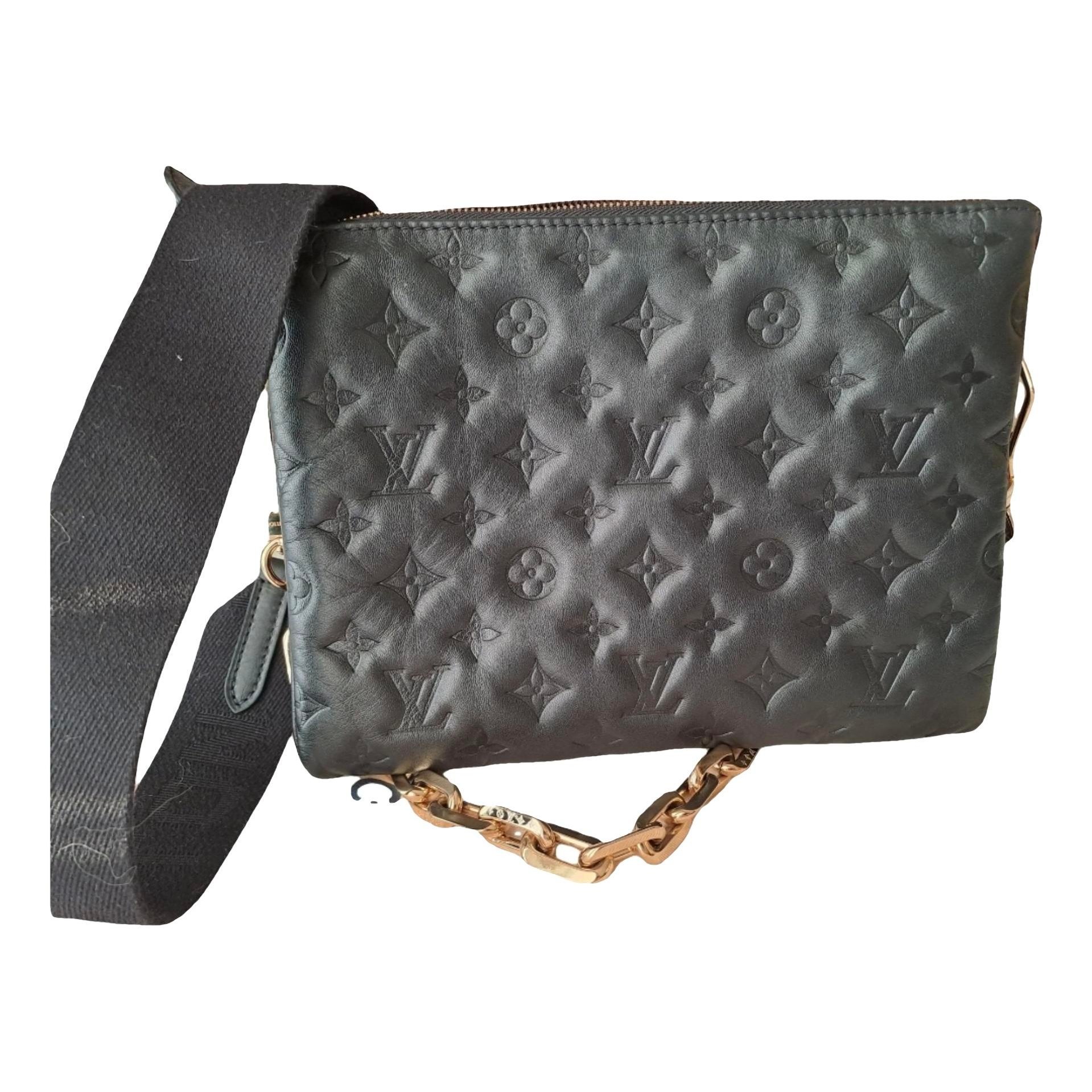 Leather clutch bag