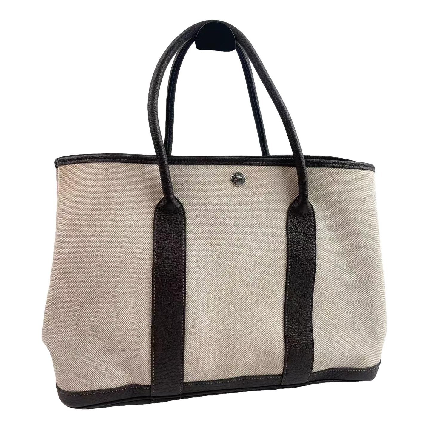 Hermes Garden Party 36 Handbag Natural 6958