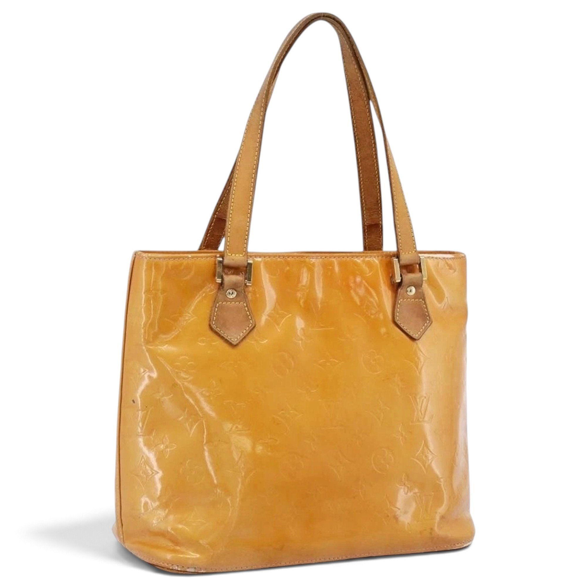 Patent leather handbag