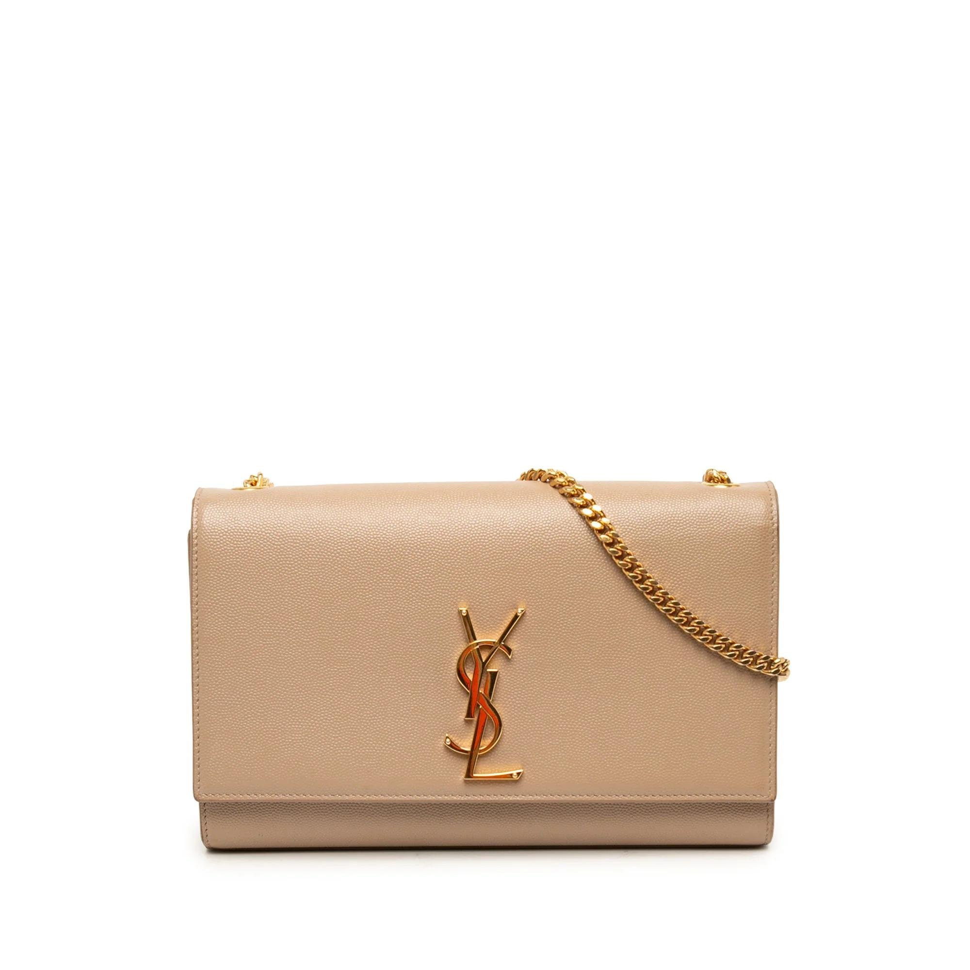 Saint Laurent Kate monogramme pony-style calfskin handbag