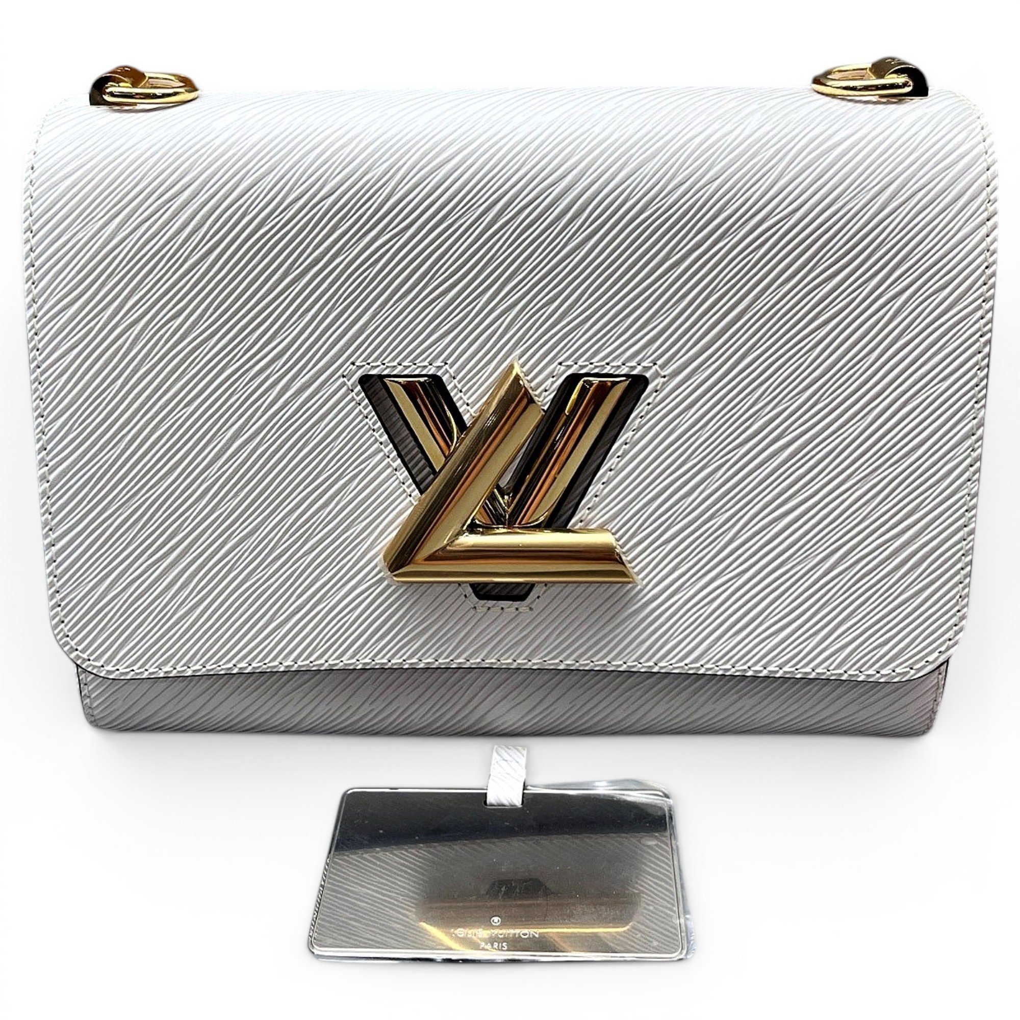 Twist leather handbag