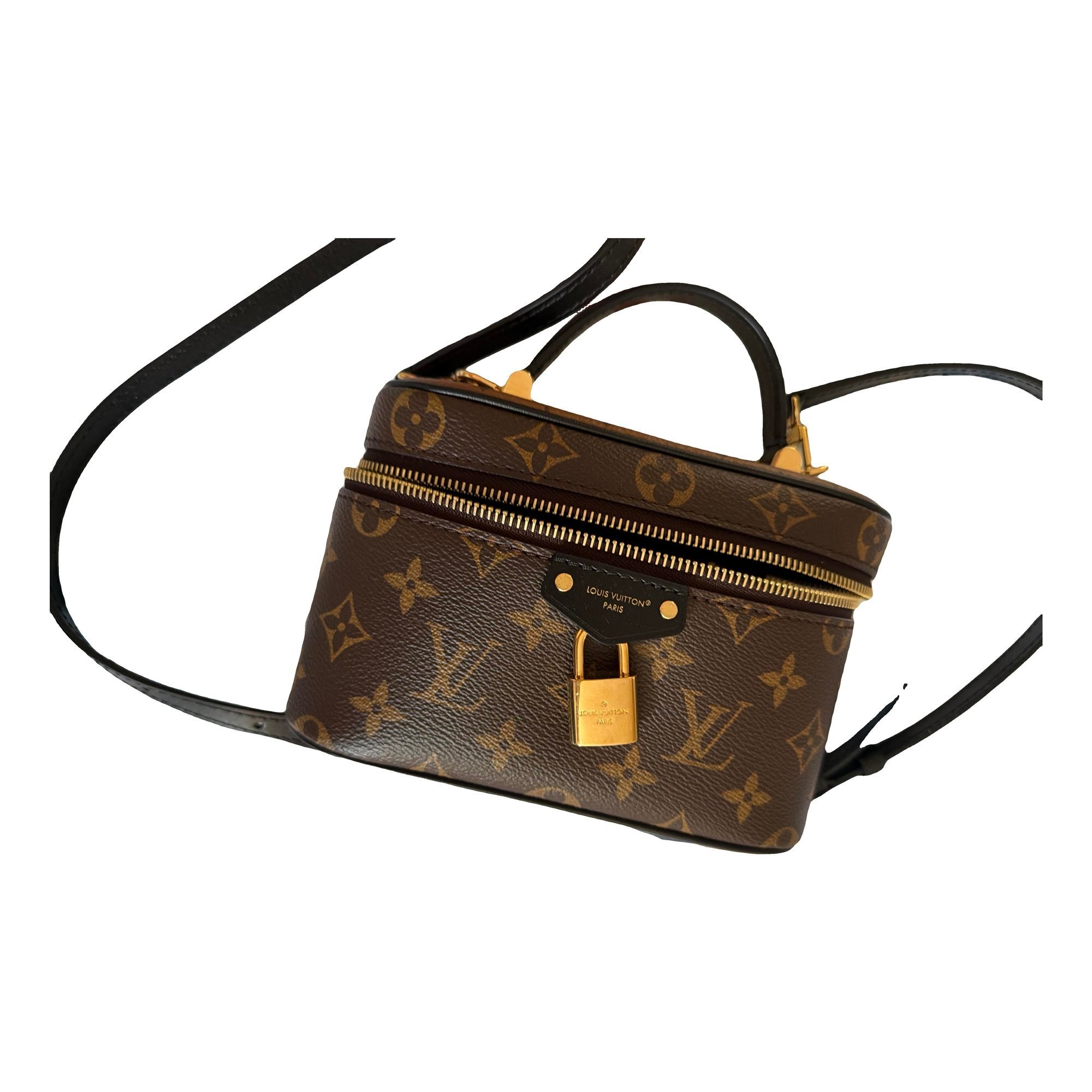 Vanity leather handbag