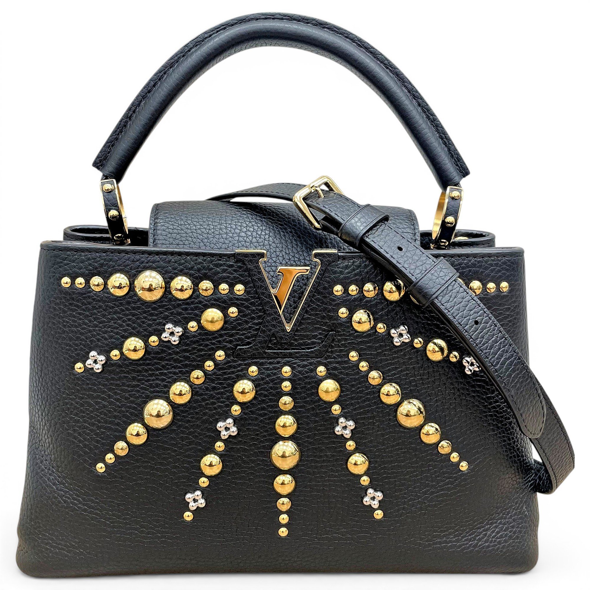 Capucines leather handbag