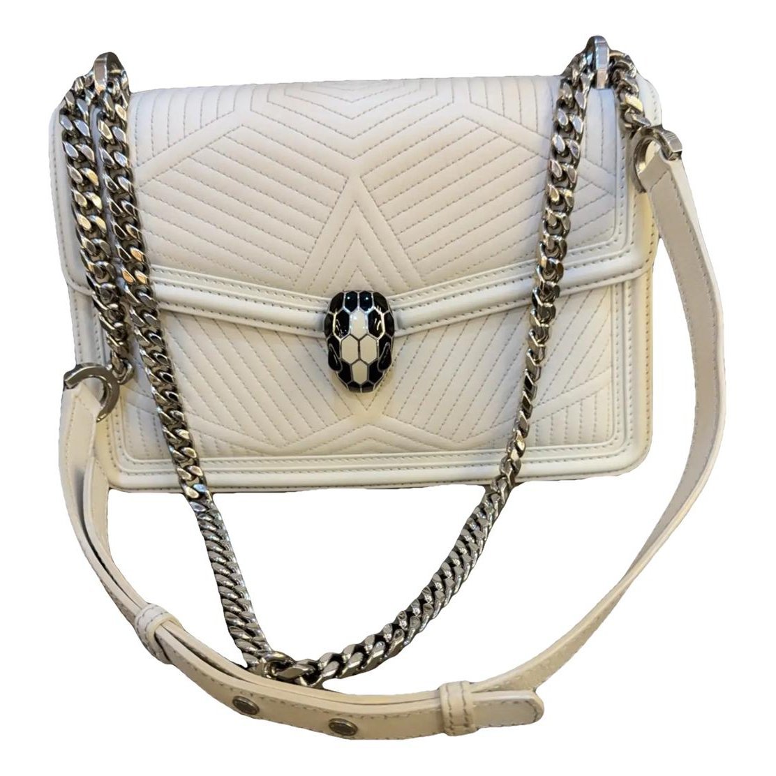 Serpenti leather handbag