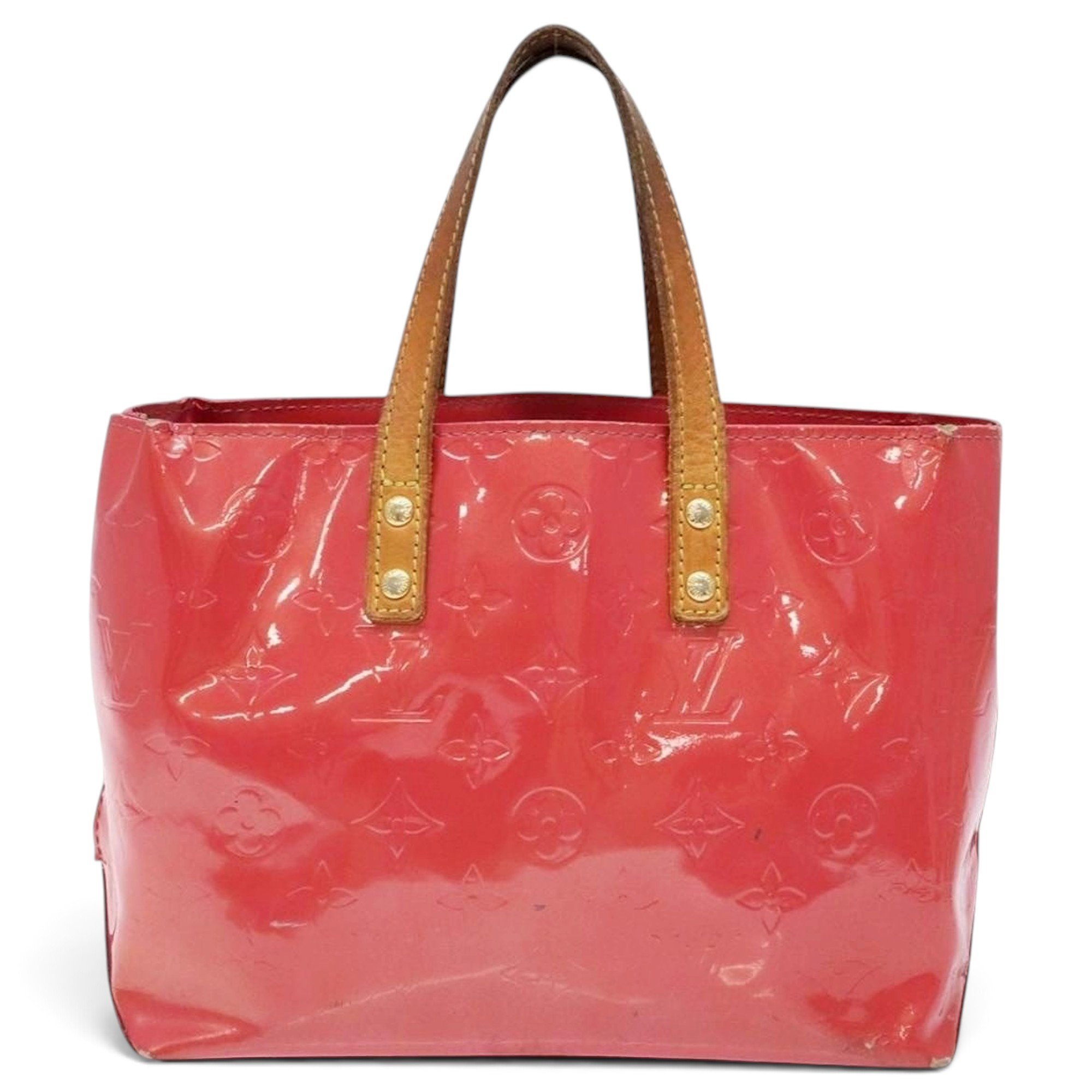 Reade patent leather handbag