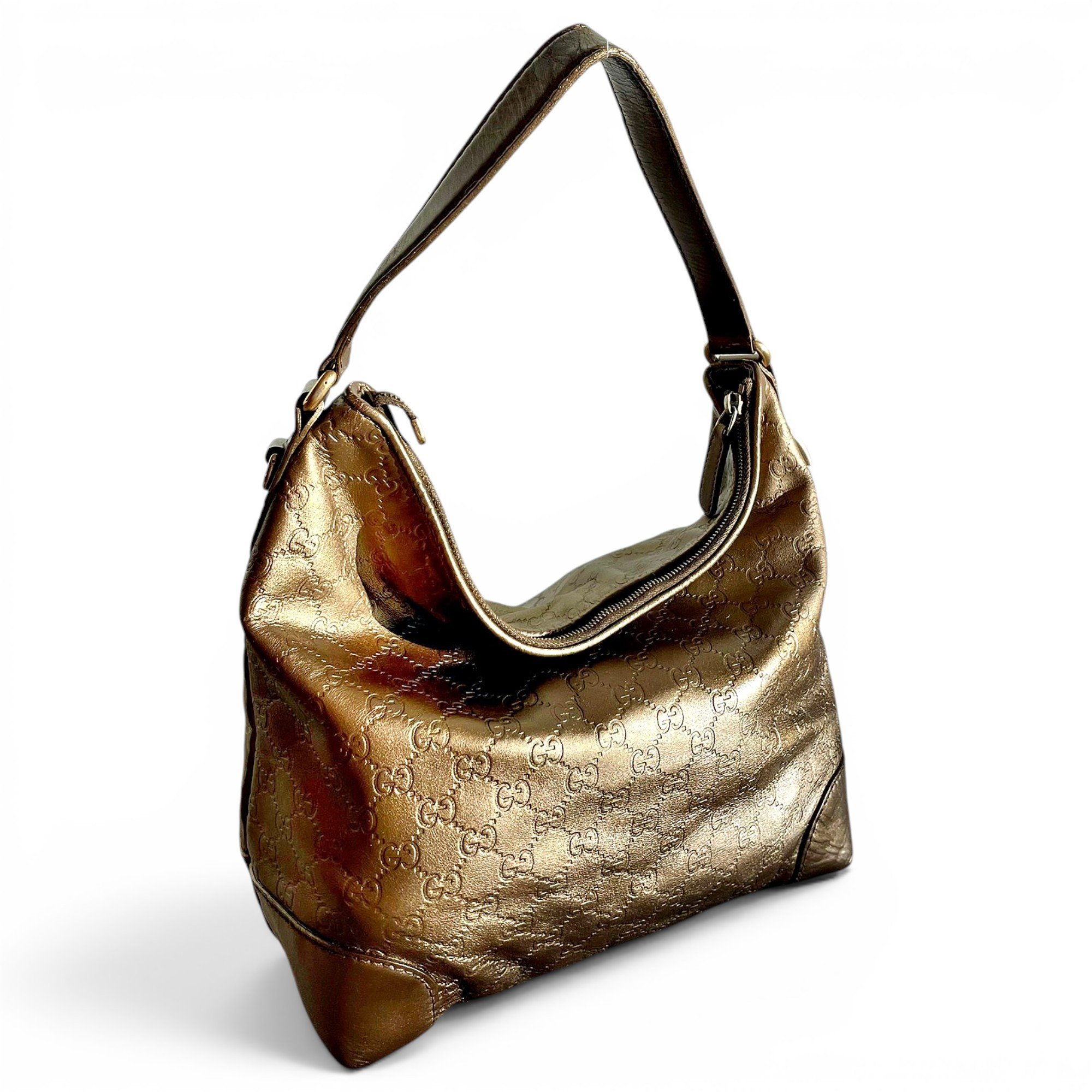 Hobo leather handbag