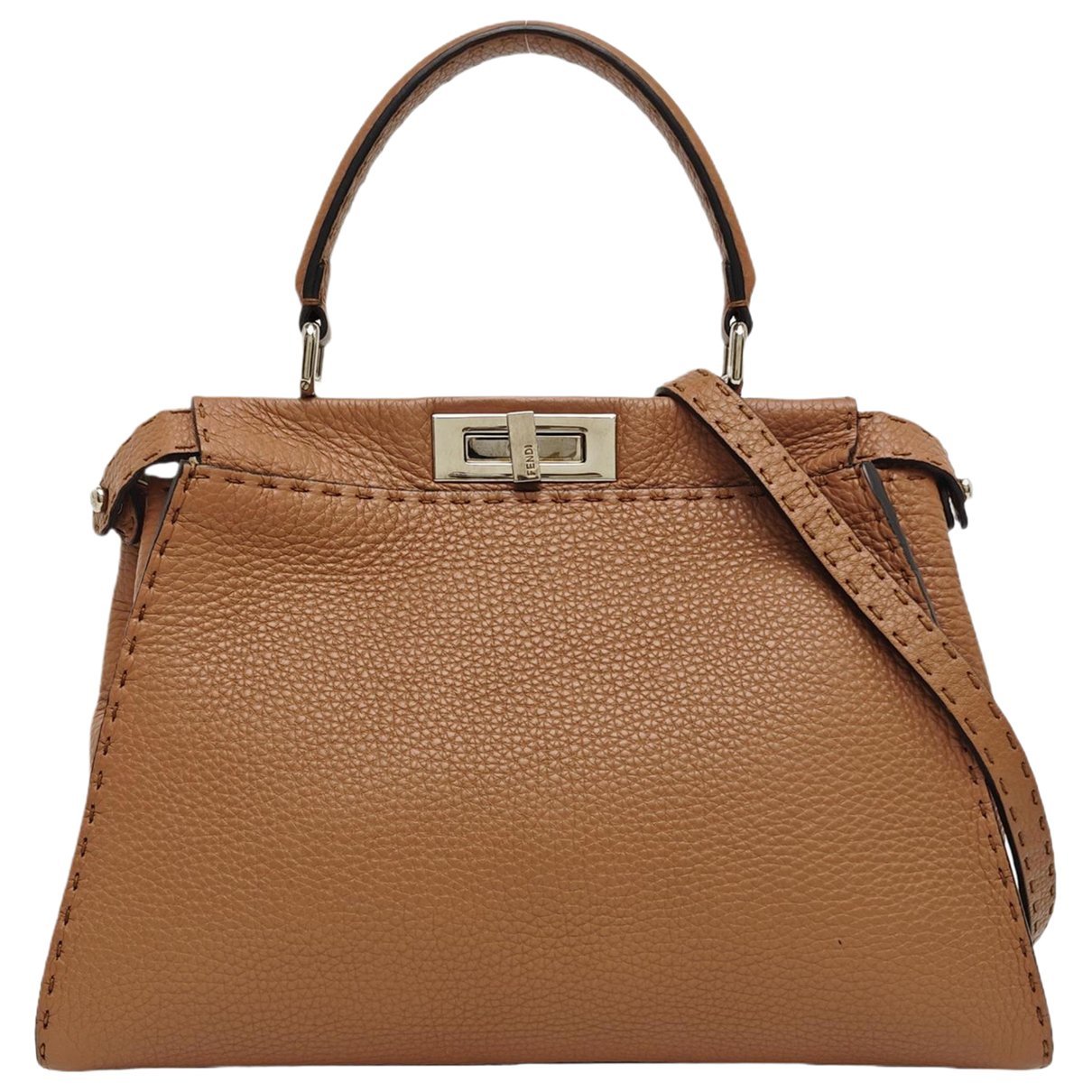 Peekaboo leather handbag