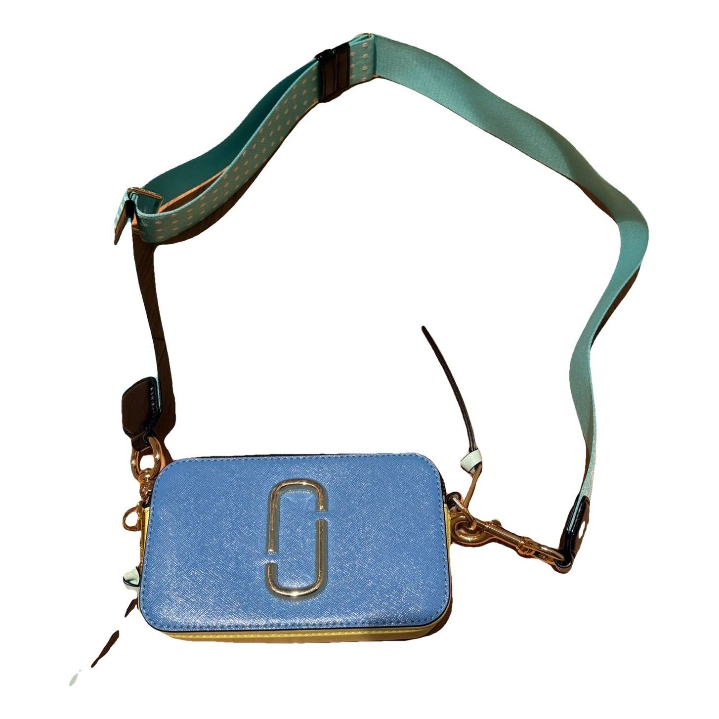 Snapshot leather clutch bag