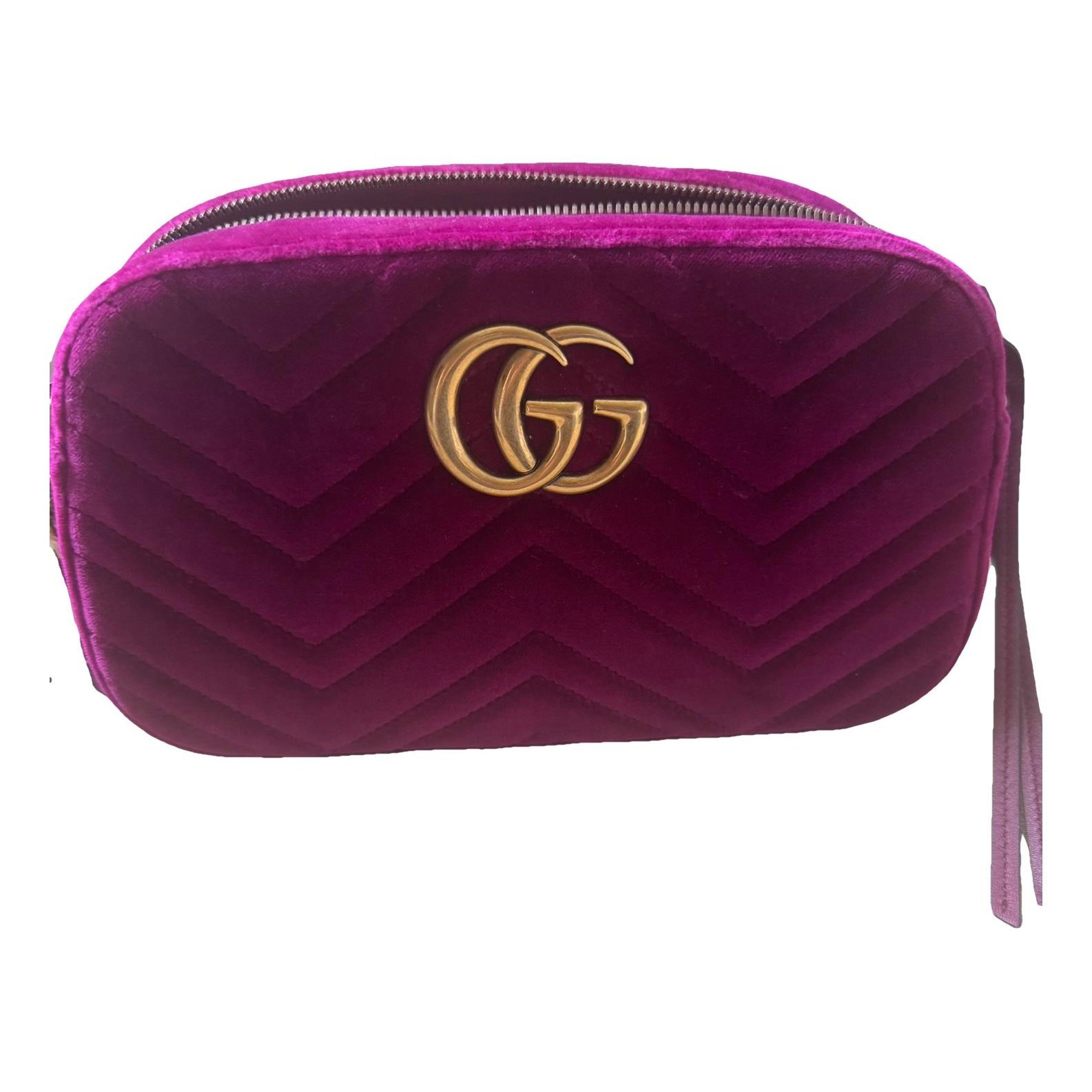 GG Marmont velvet crossbody bag