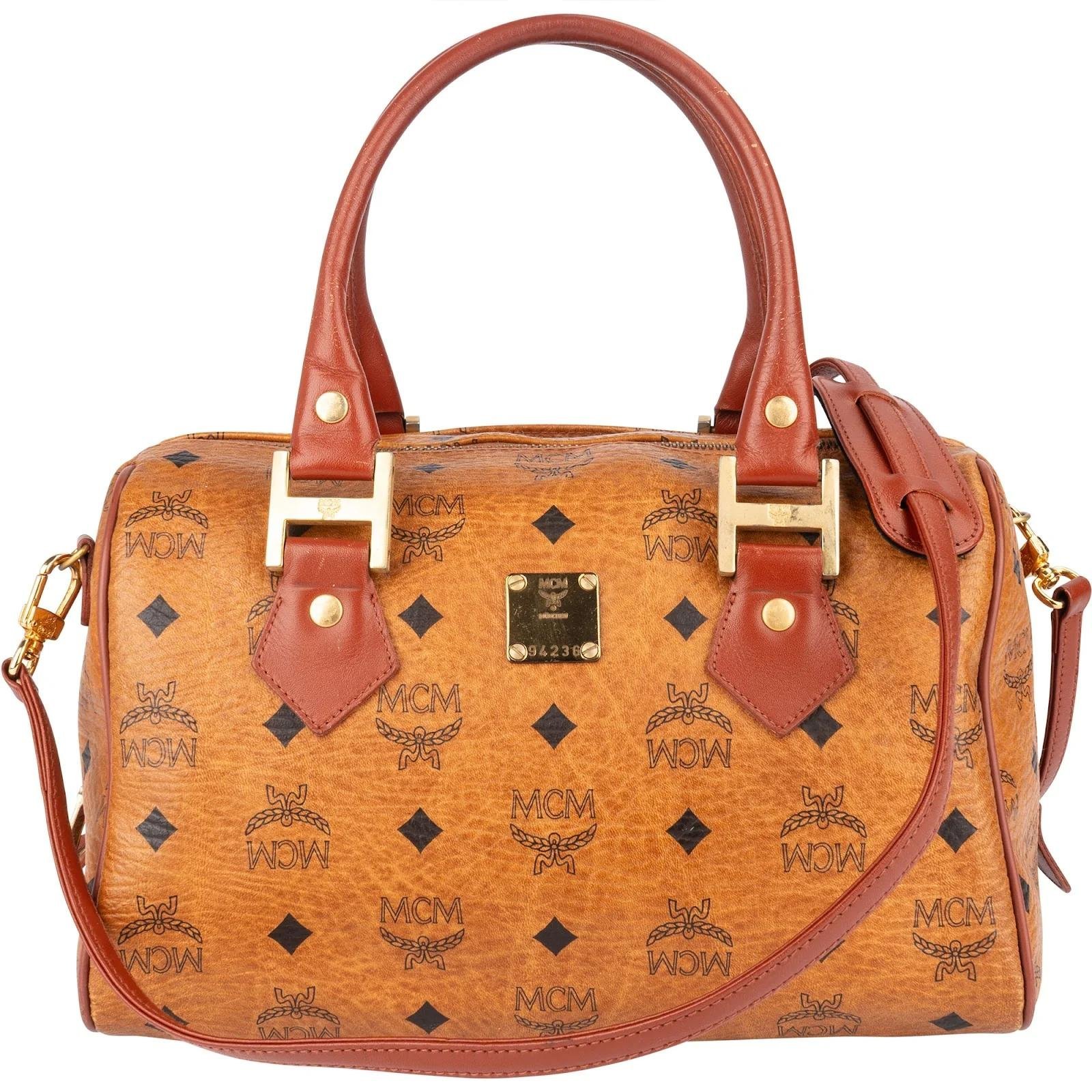 MCM Boston leather handbag