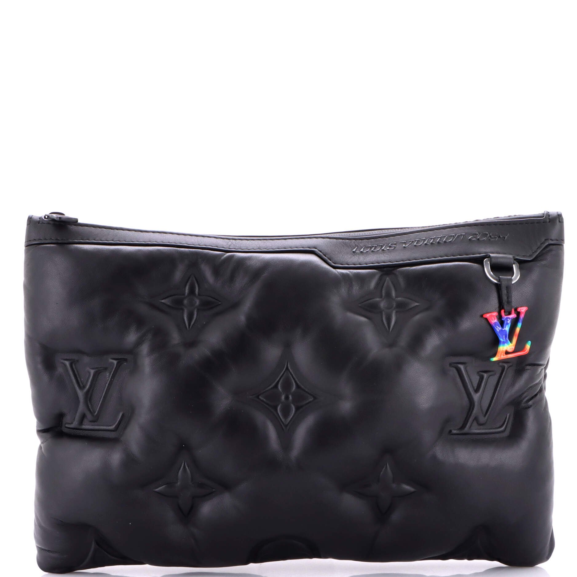 A4 Pouch Monogram Puffer Lambskin