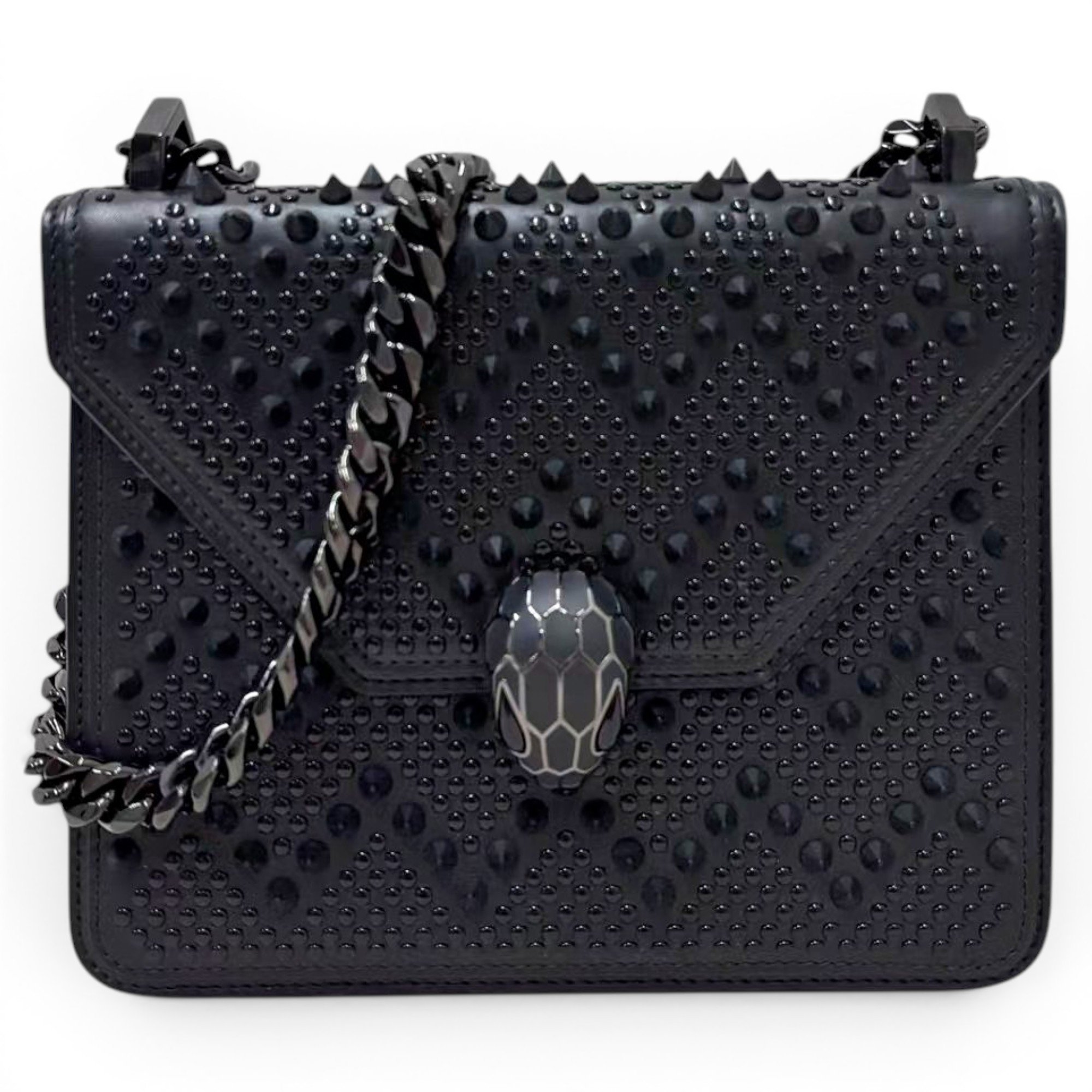 Serpenti leather handbag
