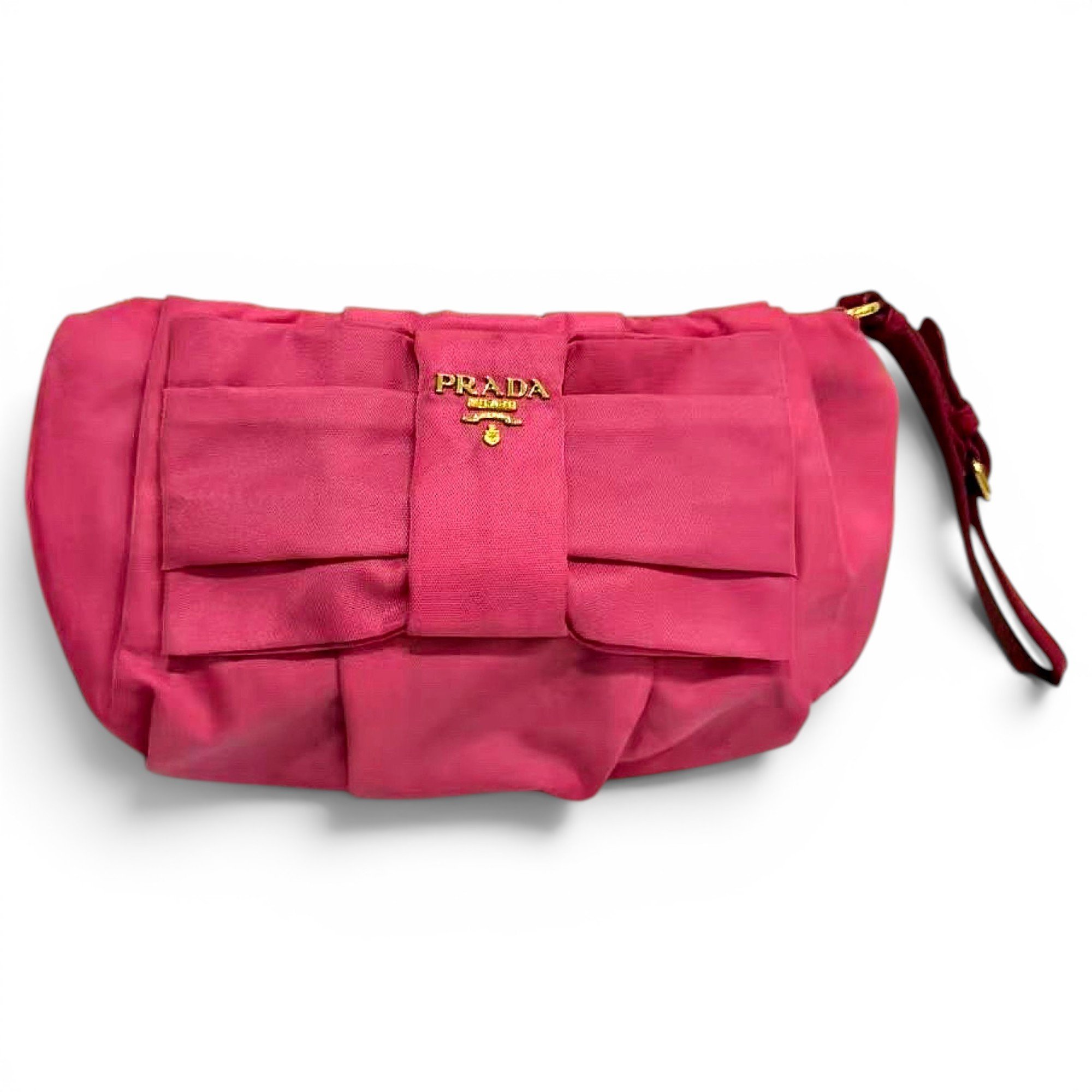 Ribbon clutch bag