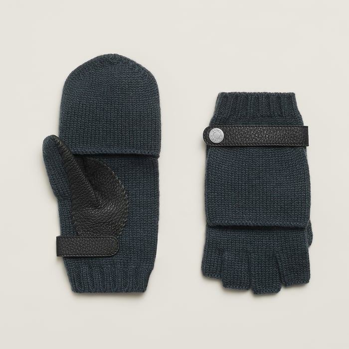 Bleu Noir Lionel Mittens