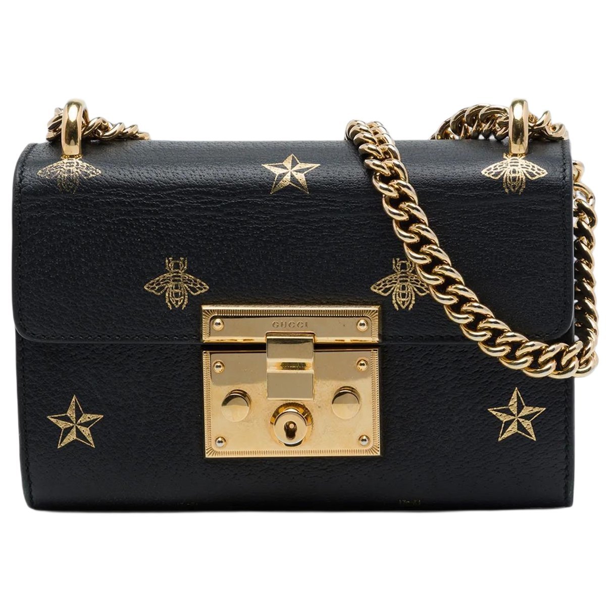 Padlock leather bag