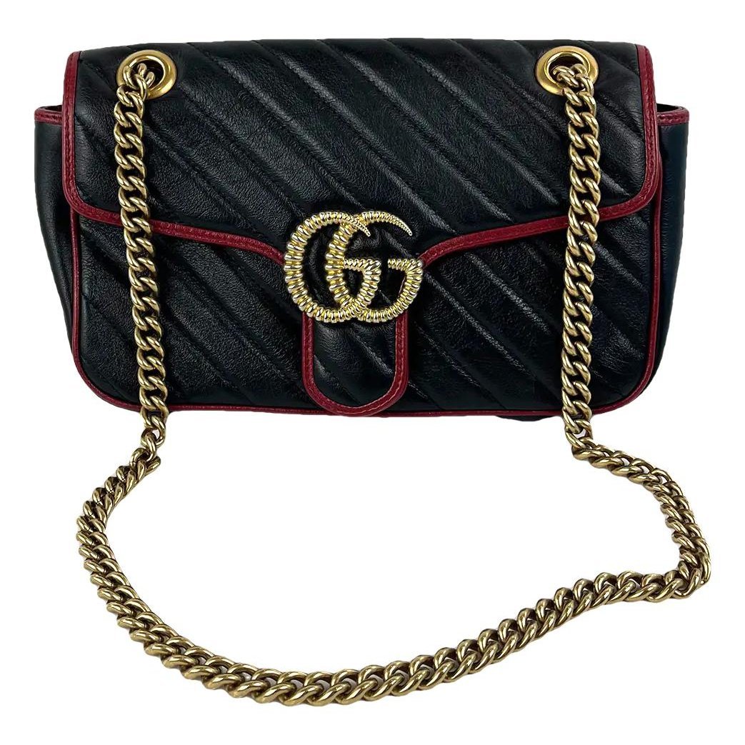 GG Marmont Chain Flap leather crossbody bag