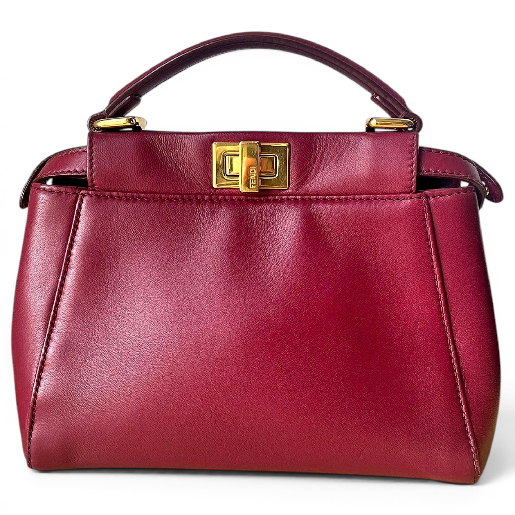 Peekaboo leather handbag