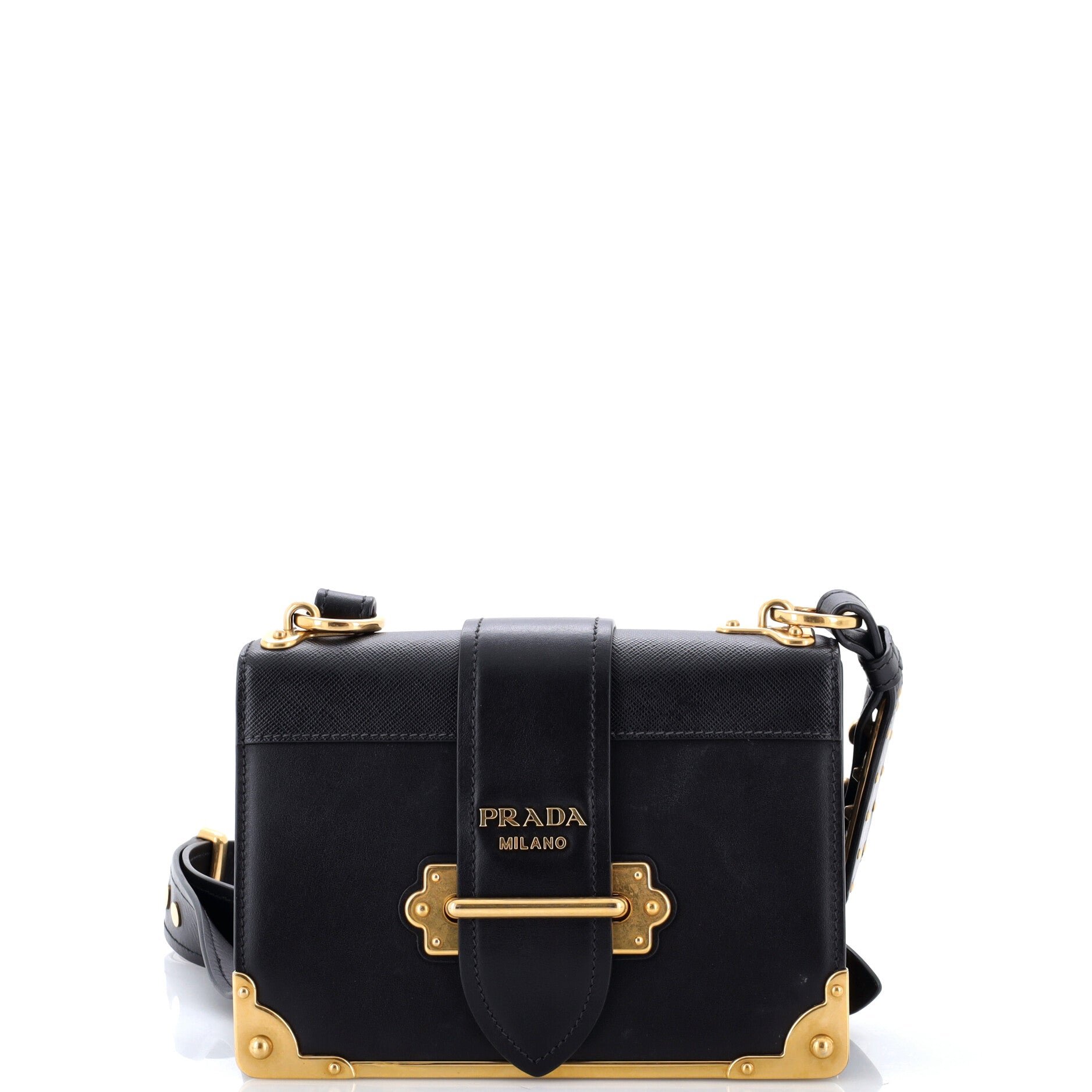 Cahier Crossbody Bag Leather and Saffiano Leather Small
