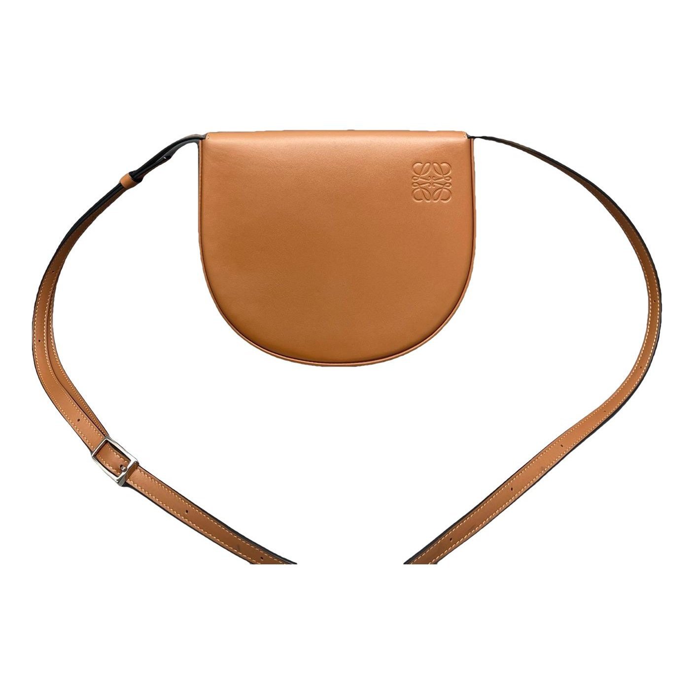 Heel leather handbag