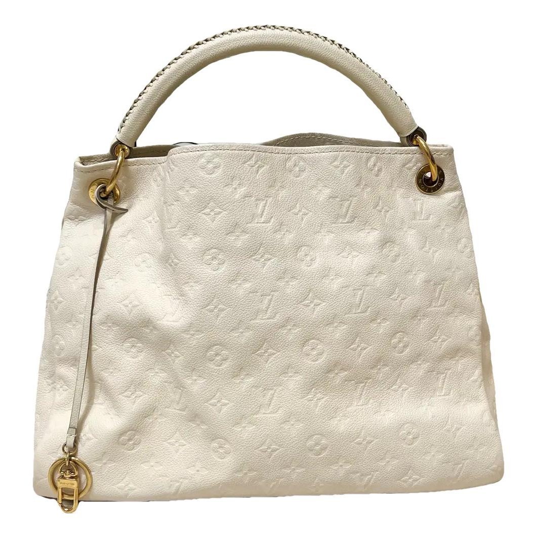 Artsy leather handbag