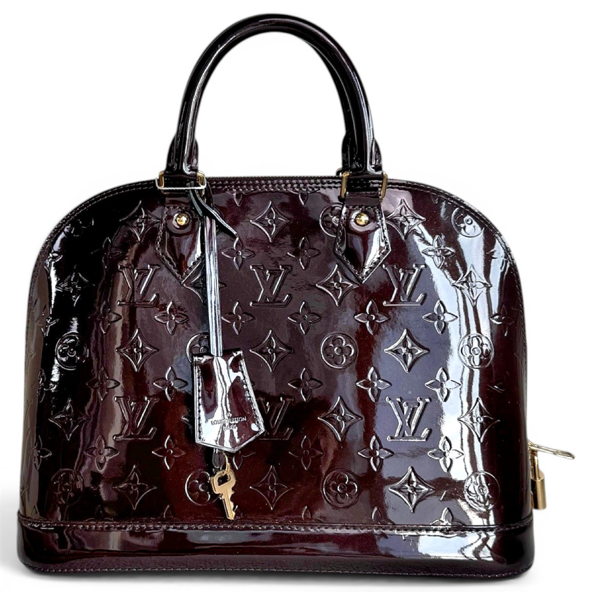 Alma patent leather handbag