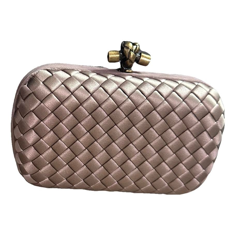 Pochette Knot silk clutch bag