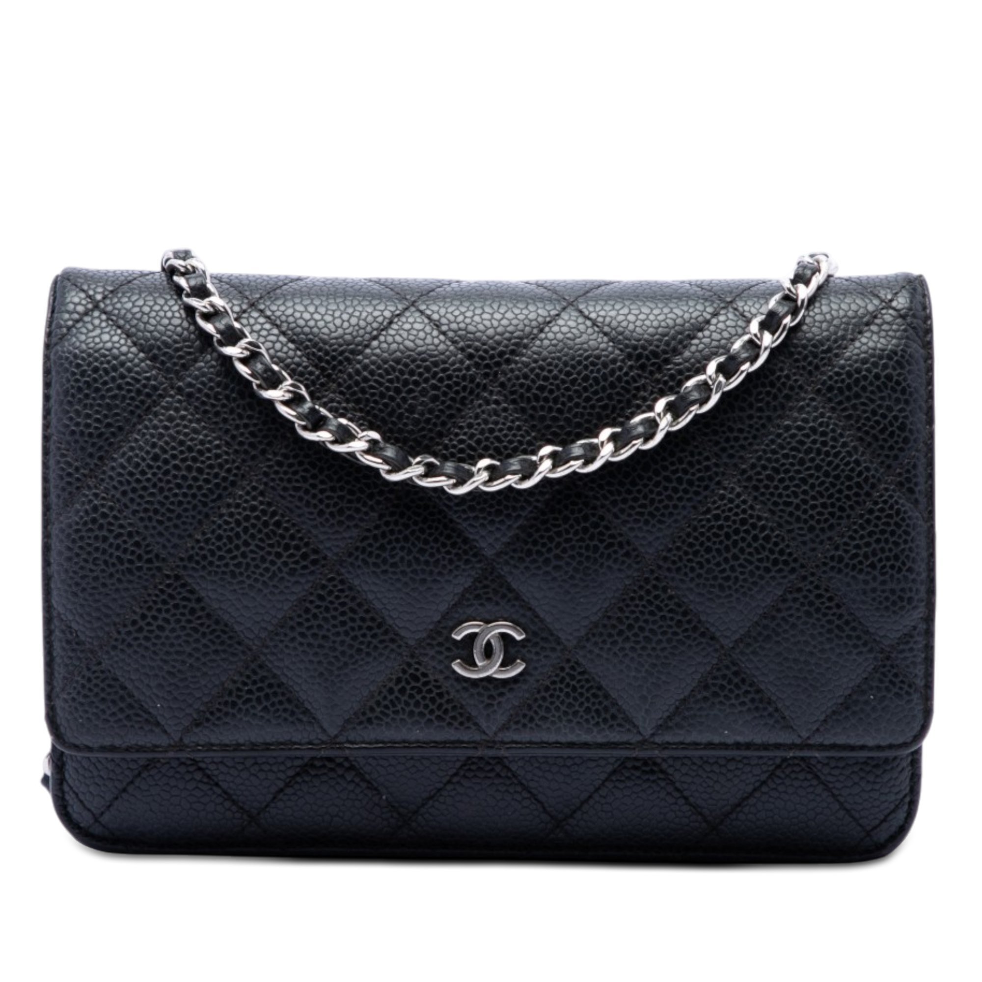 Wallet On Chain leather handbag