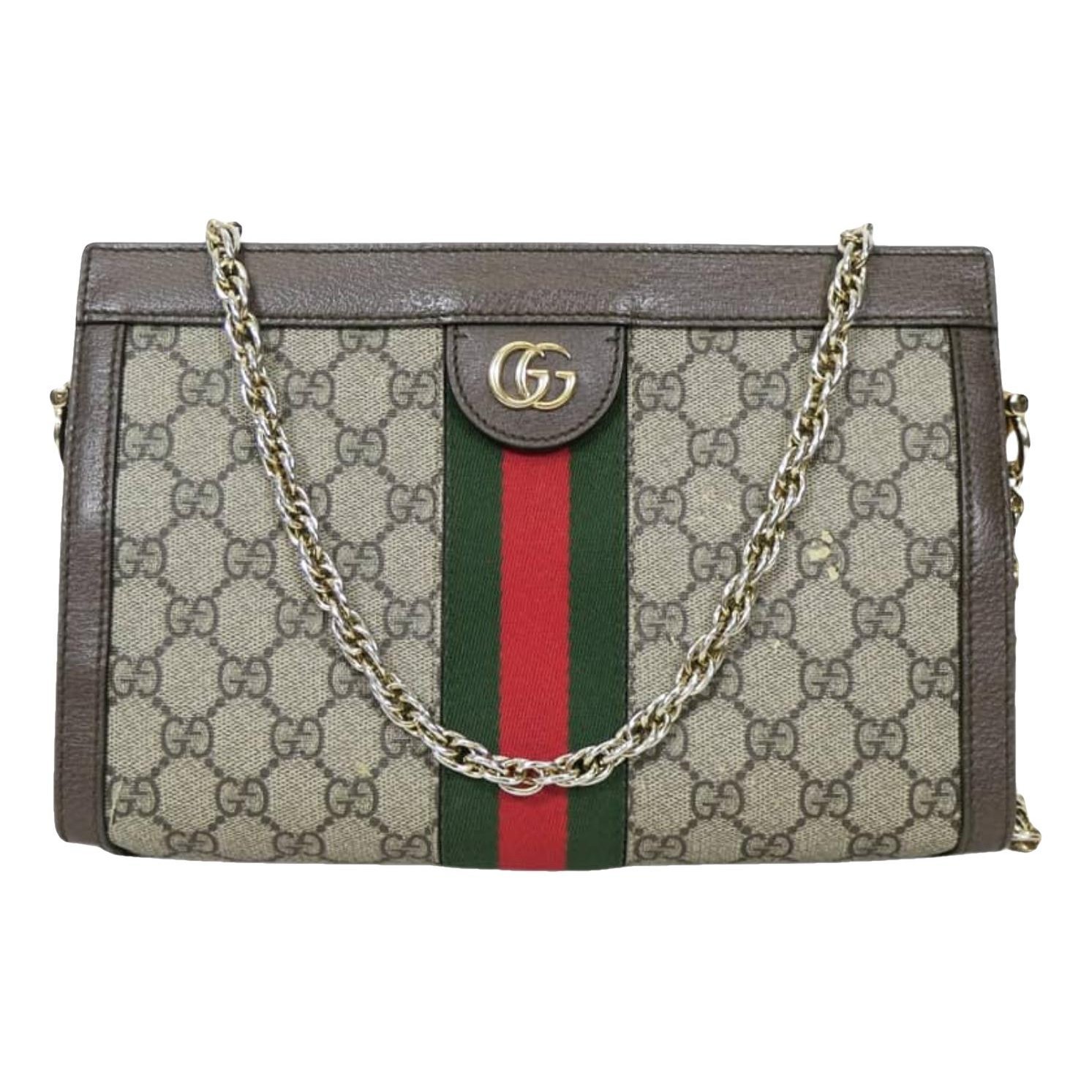 Ophidia Chain cloth crossbody bag