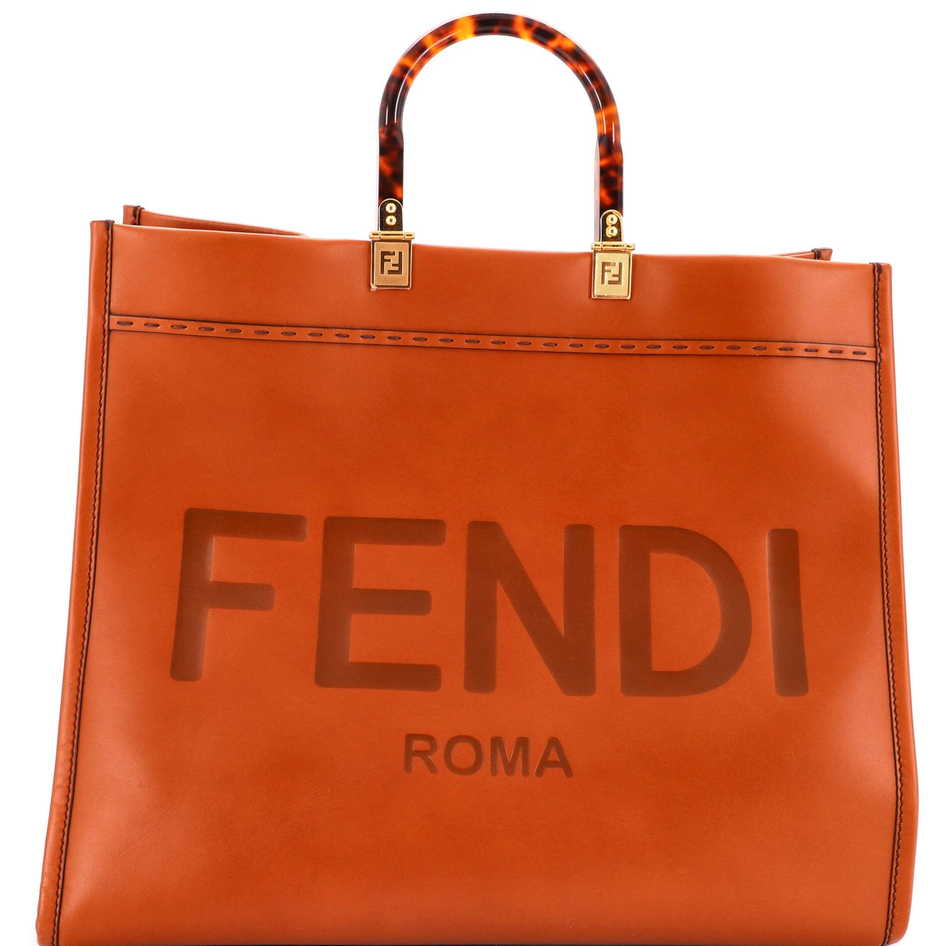 Sunshine Shopper Tote Leather Large