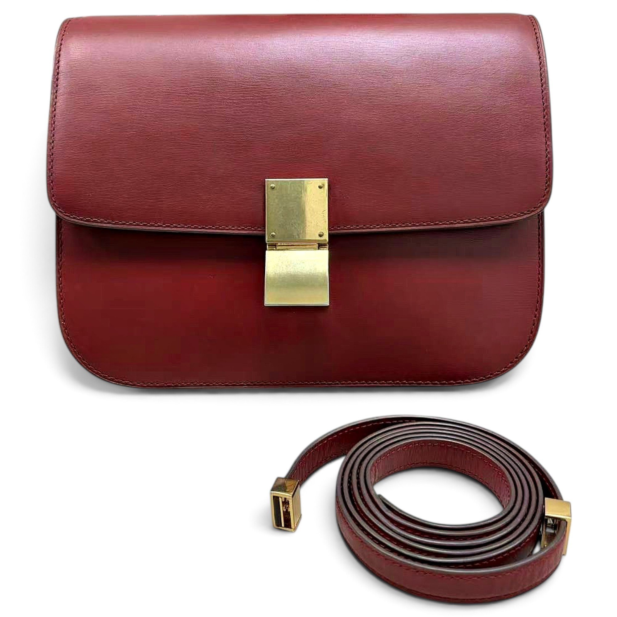 Classic leather crossbody bag