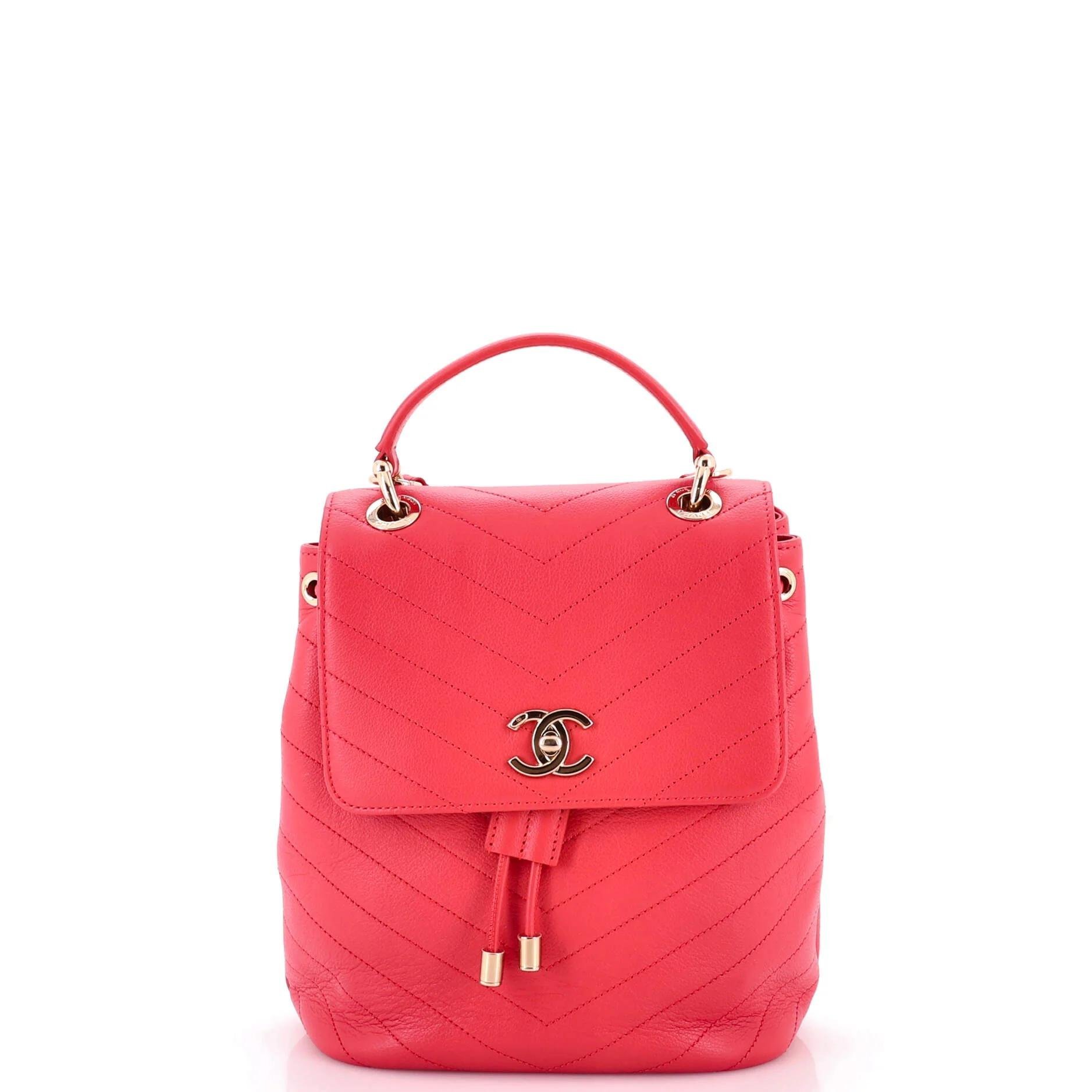 Leather backpack