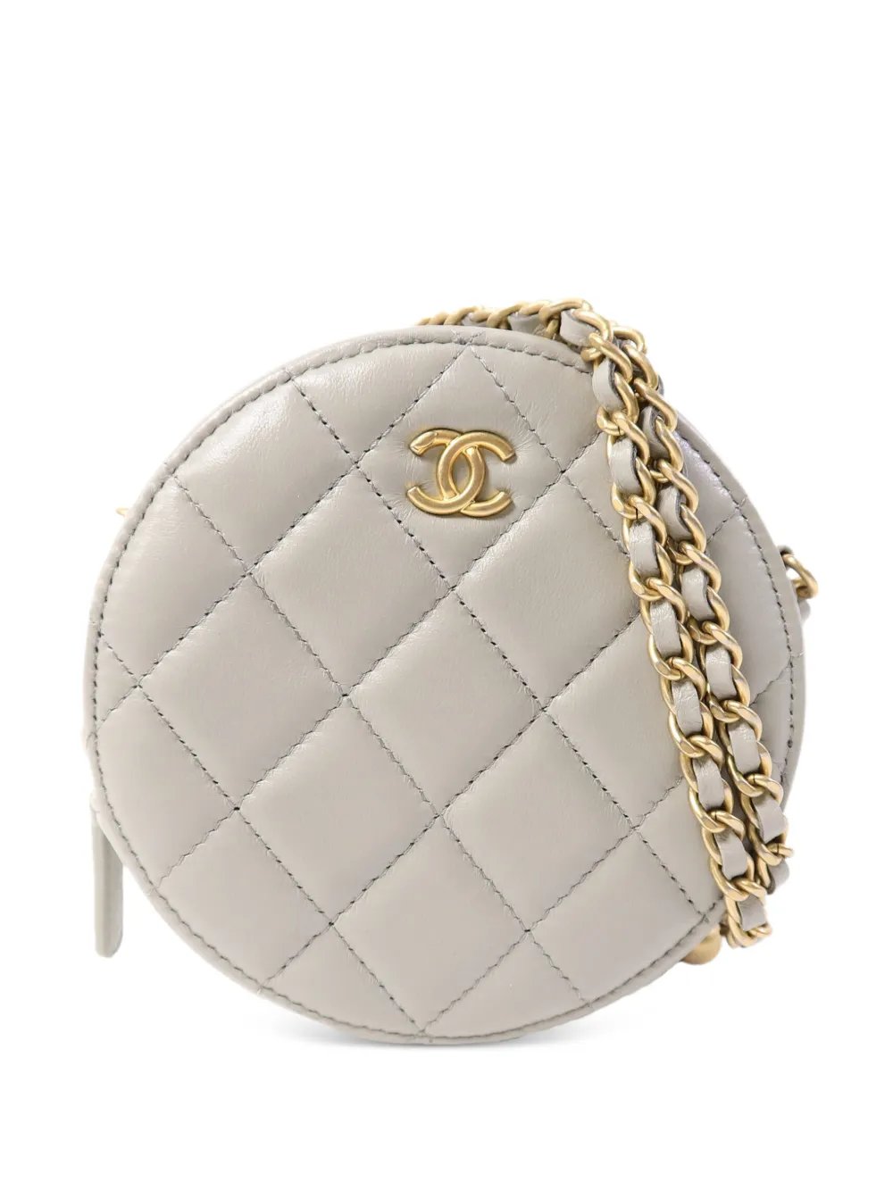 diamond-quilted mini bag