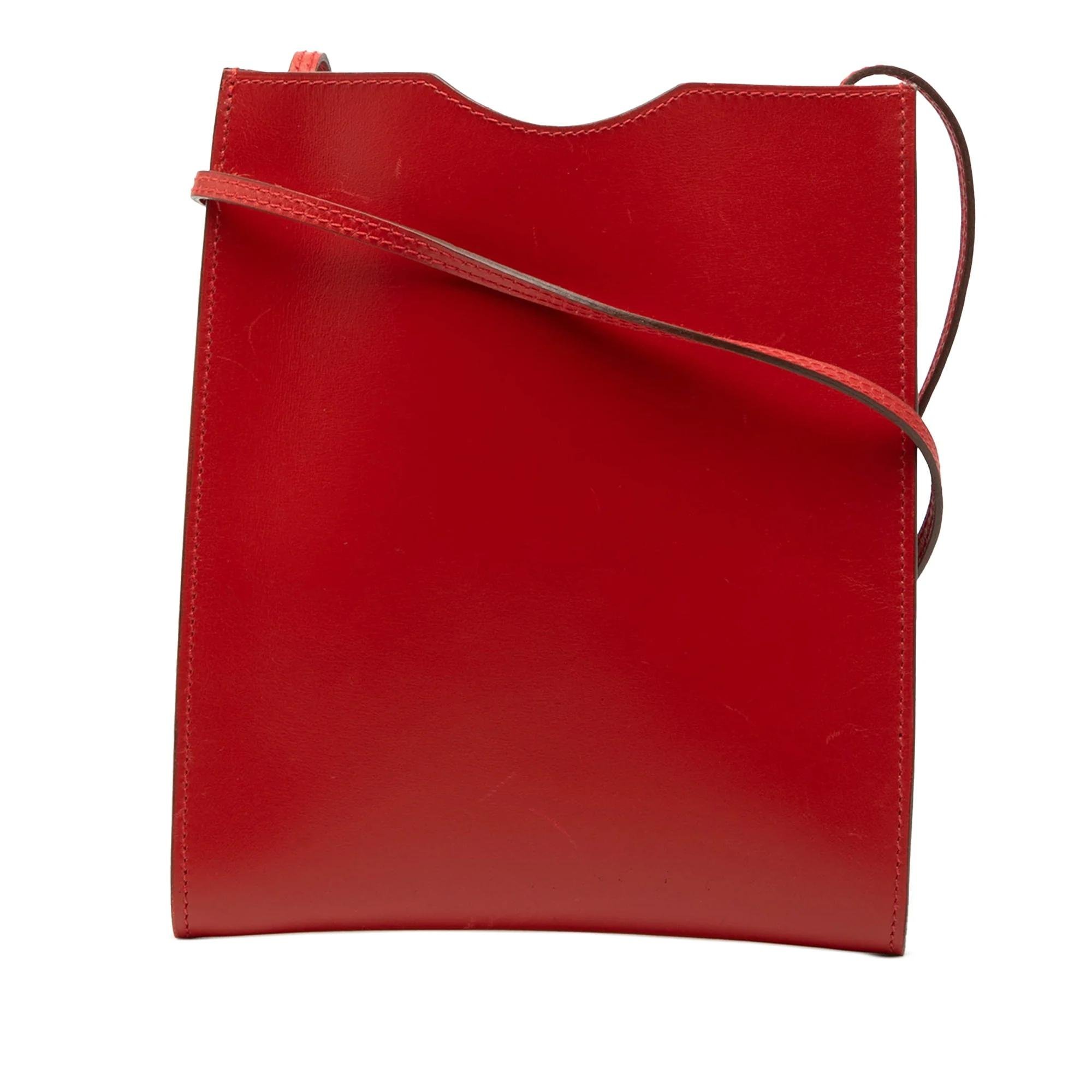 H leather crossbody bag