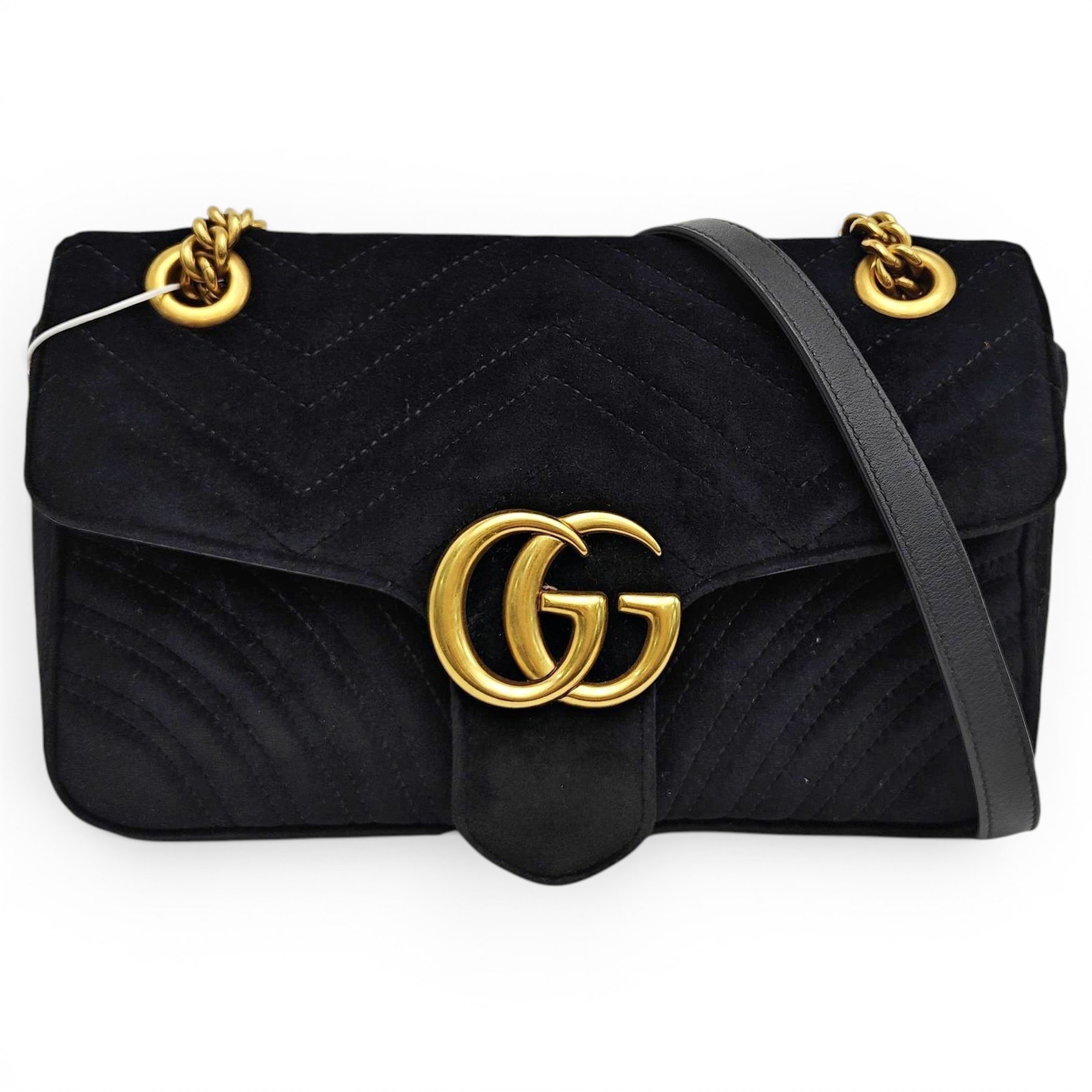 GG Marmont Flap velvet crossbody bag