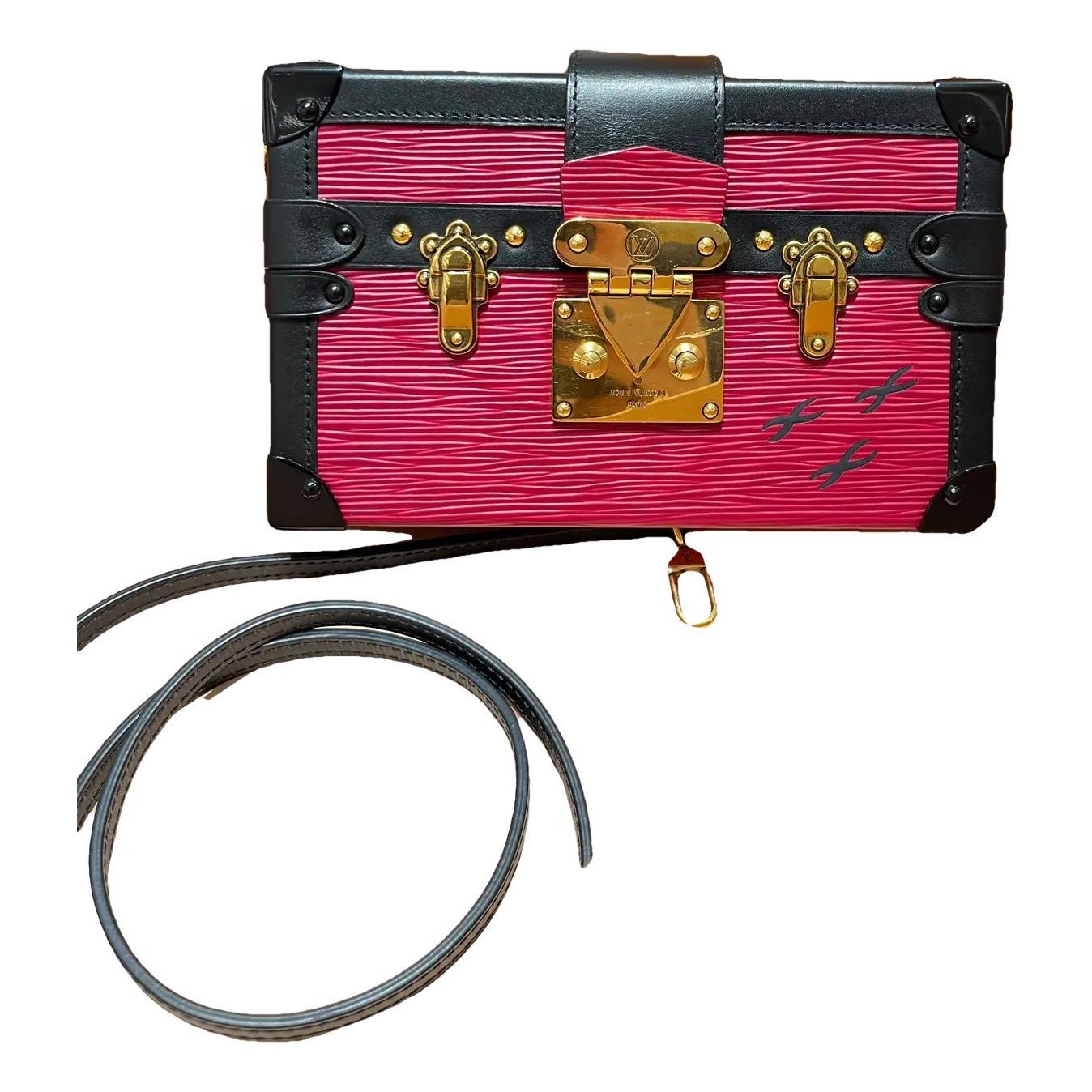 Petite Malle leather crossbody bag