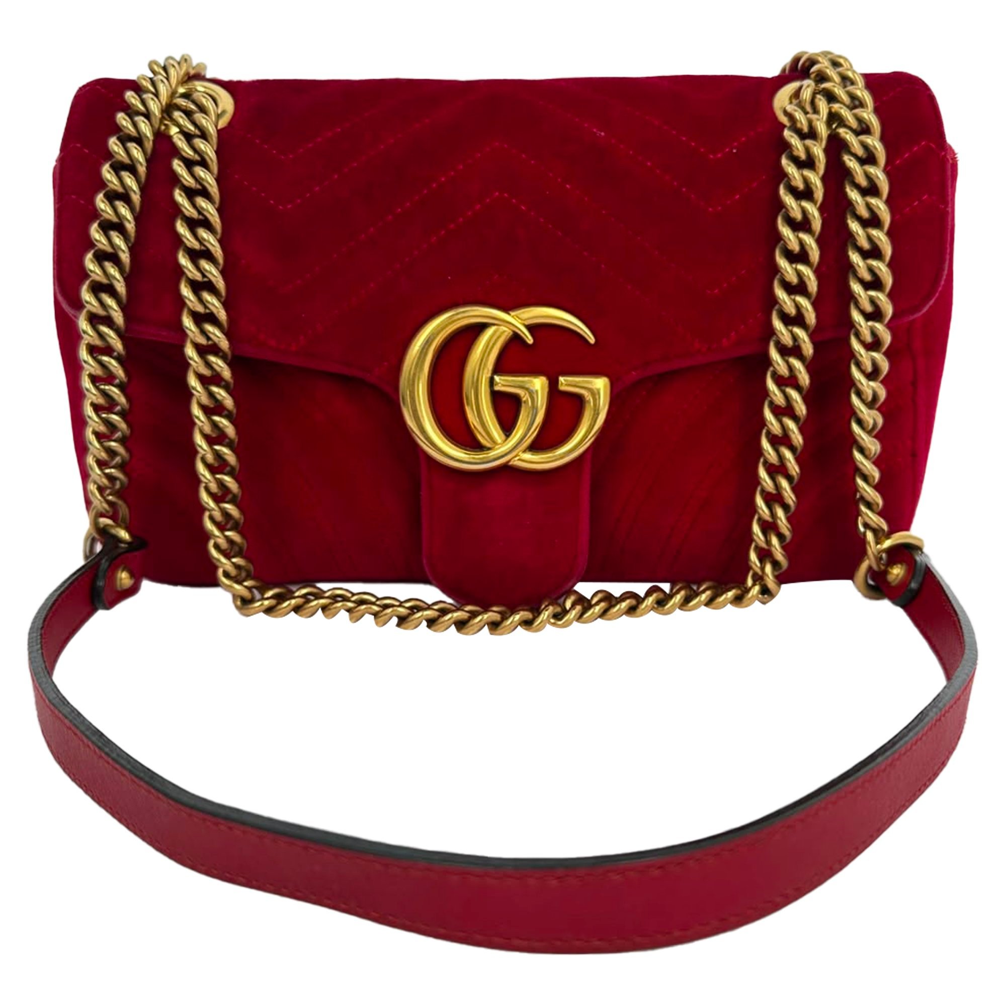 GG Marmont velvet handbag