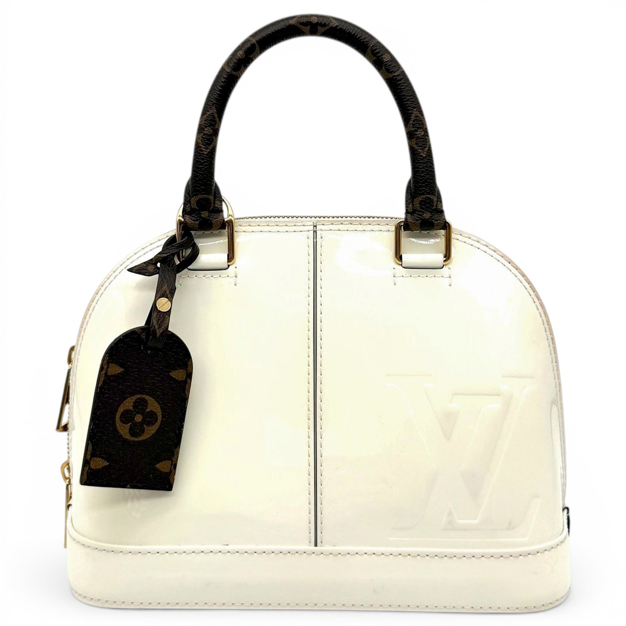 Alma BB patent leather handbag