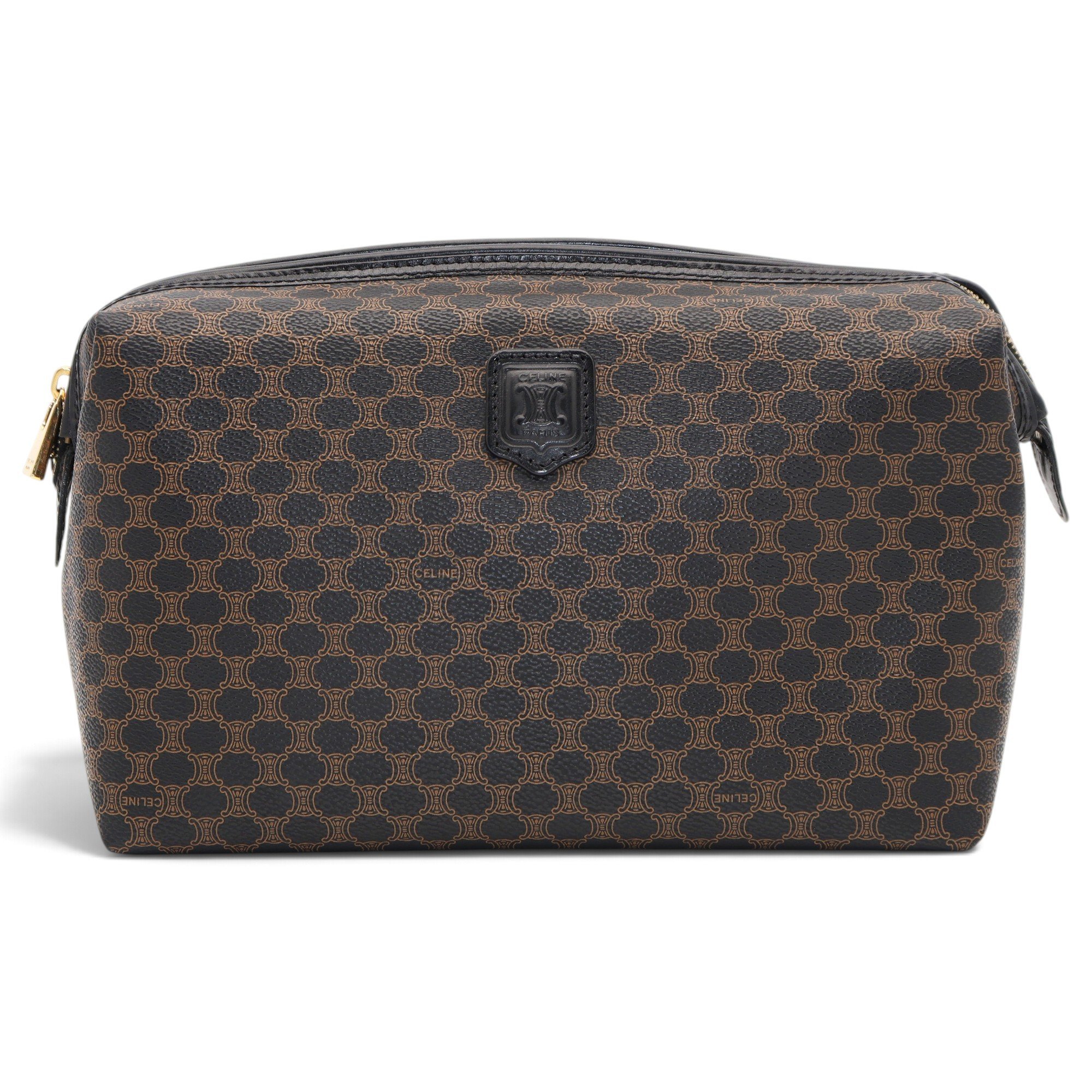 Leather clutch bag