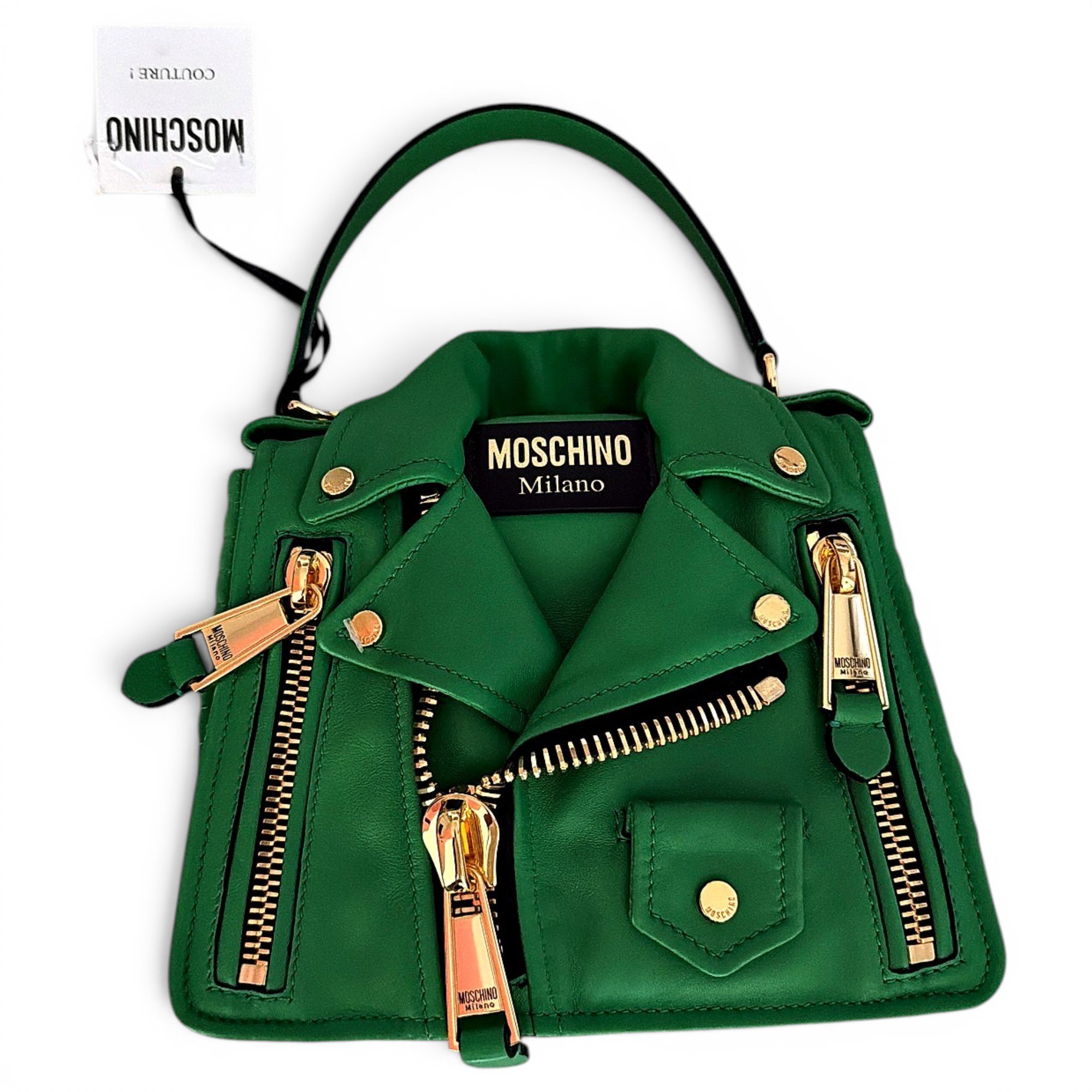 Moschino Biker leather handbag