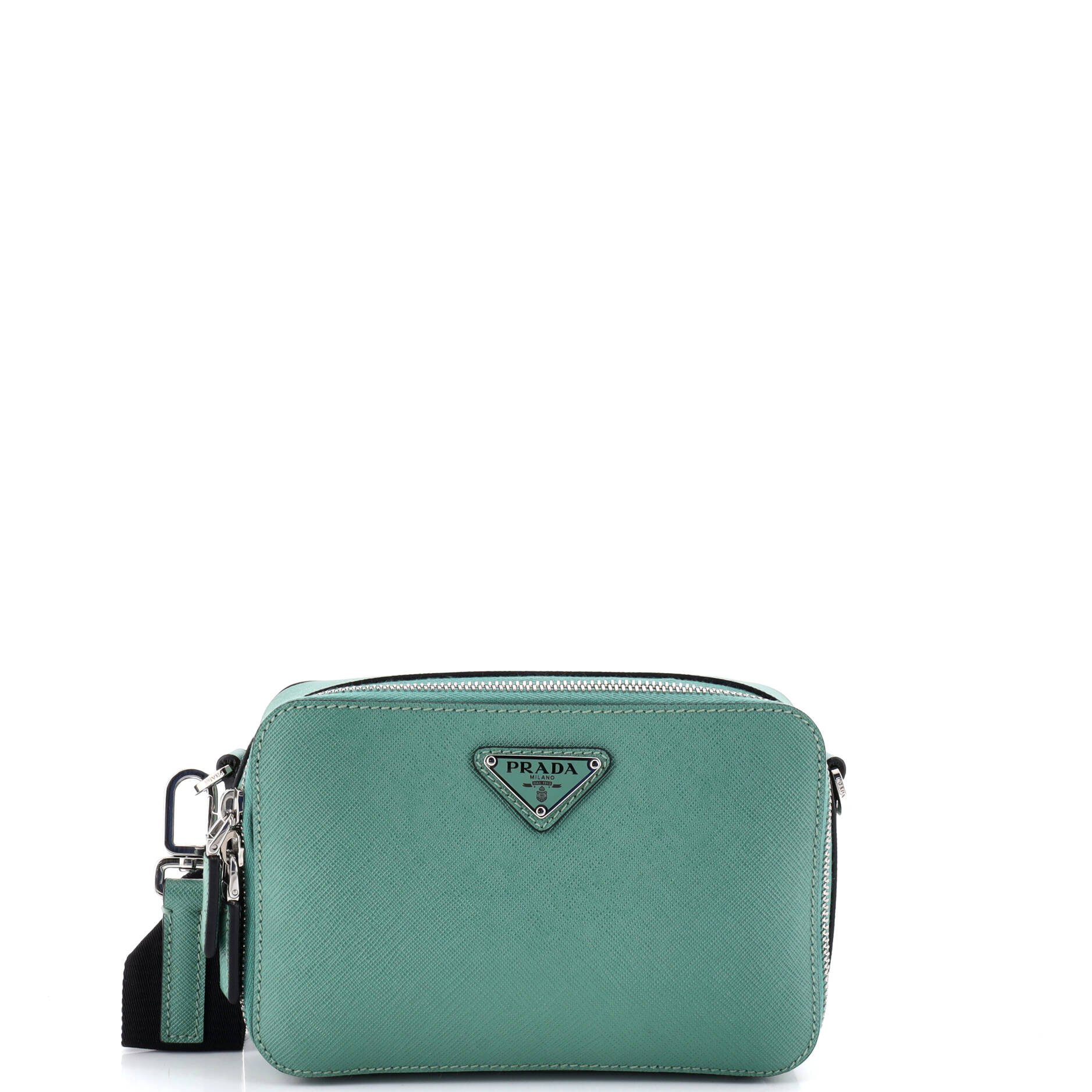 Prada Brique Camera Crossbody Bag Saffiano Leather Mini