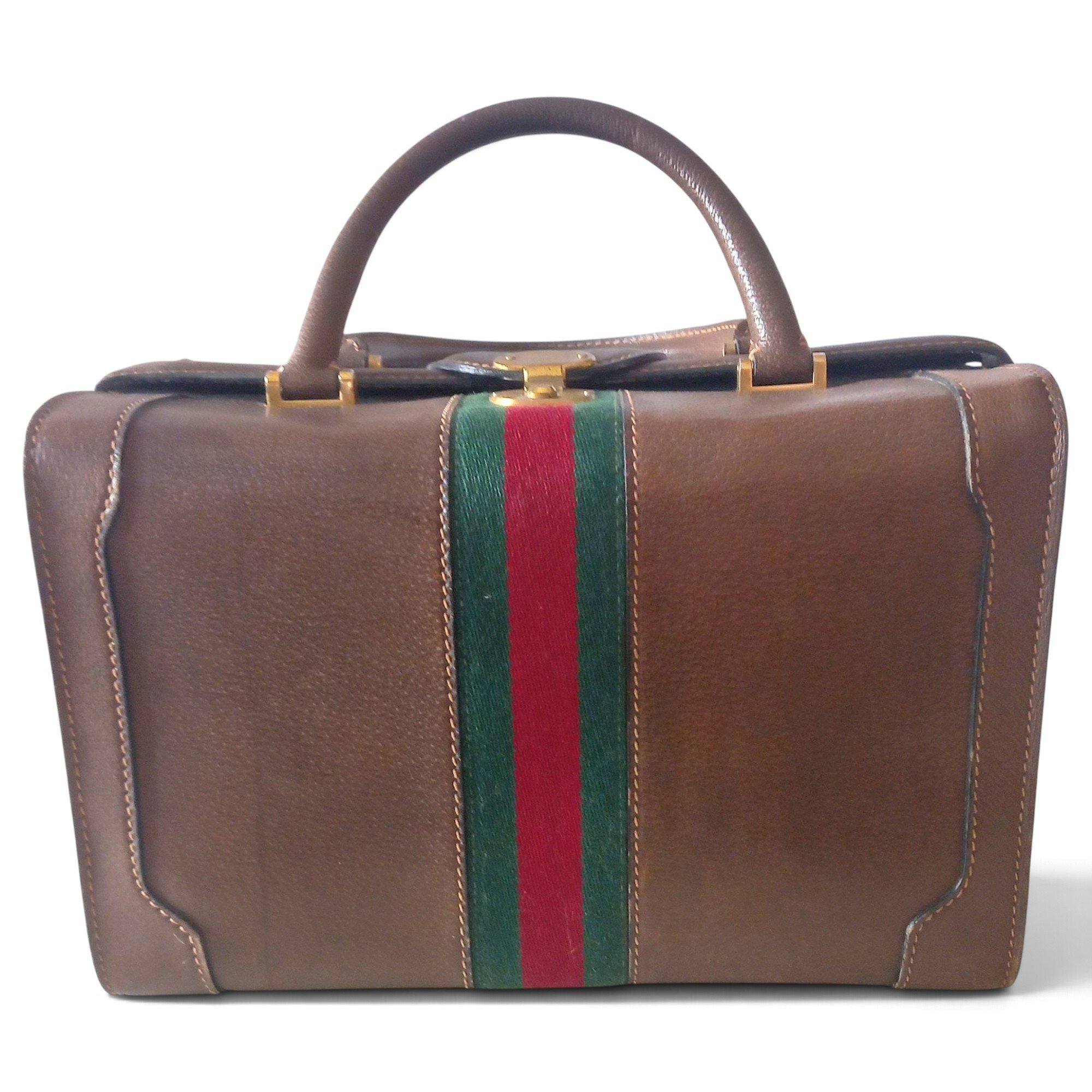 Leather vanity case