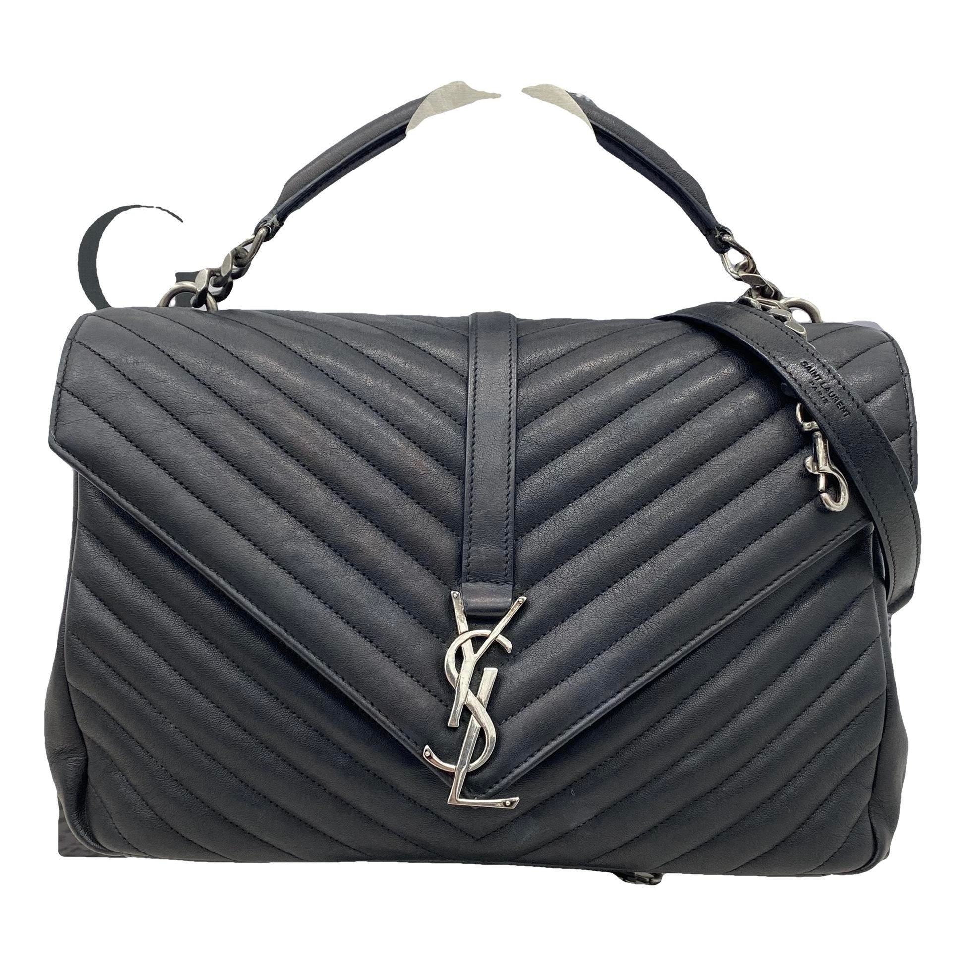 Collége monogramme leather handbag