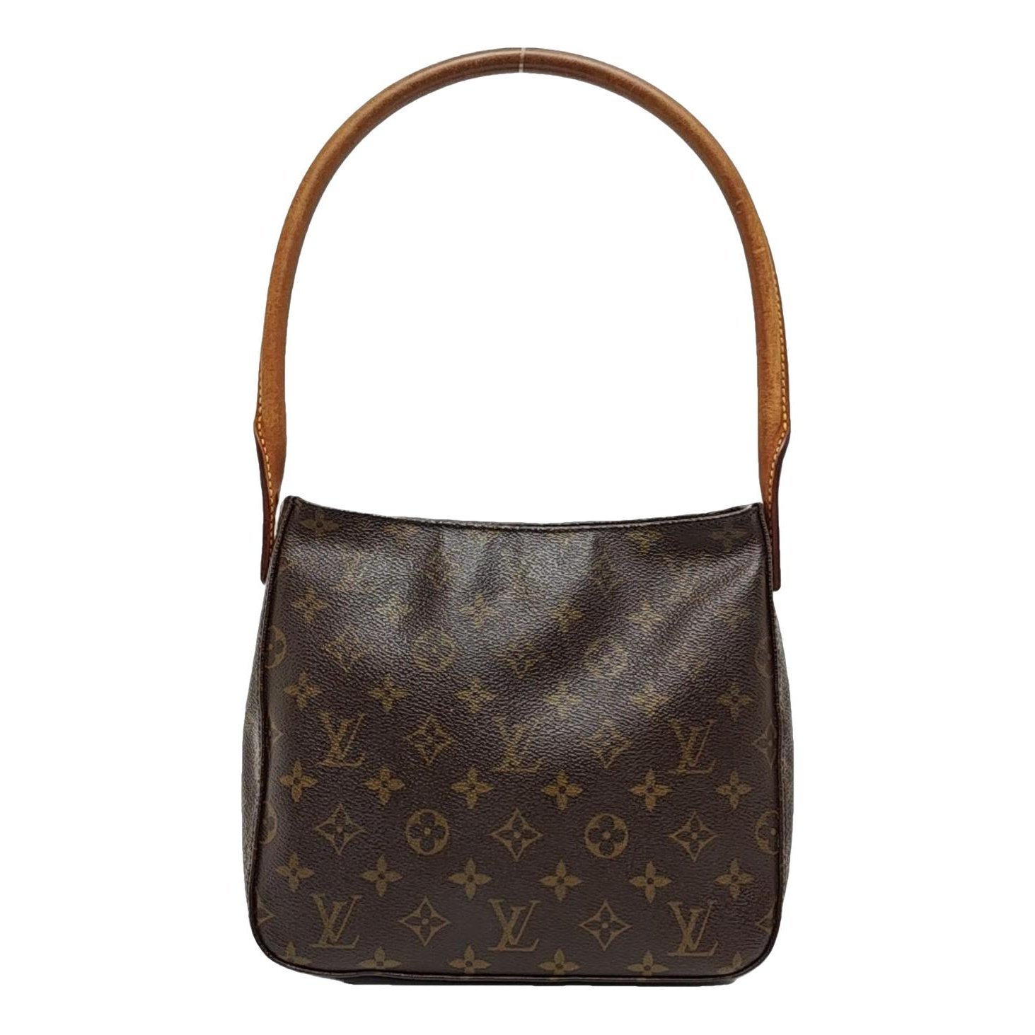 Looping leather handbag