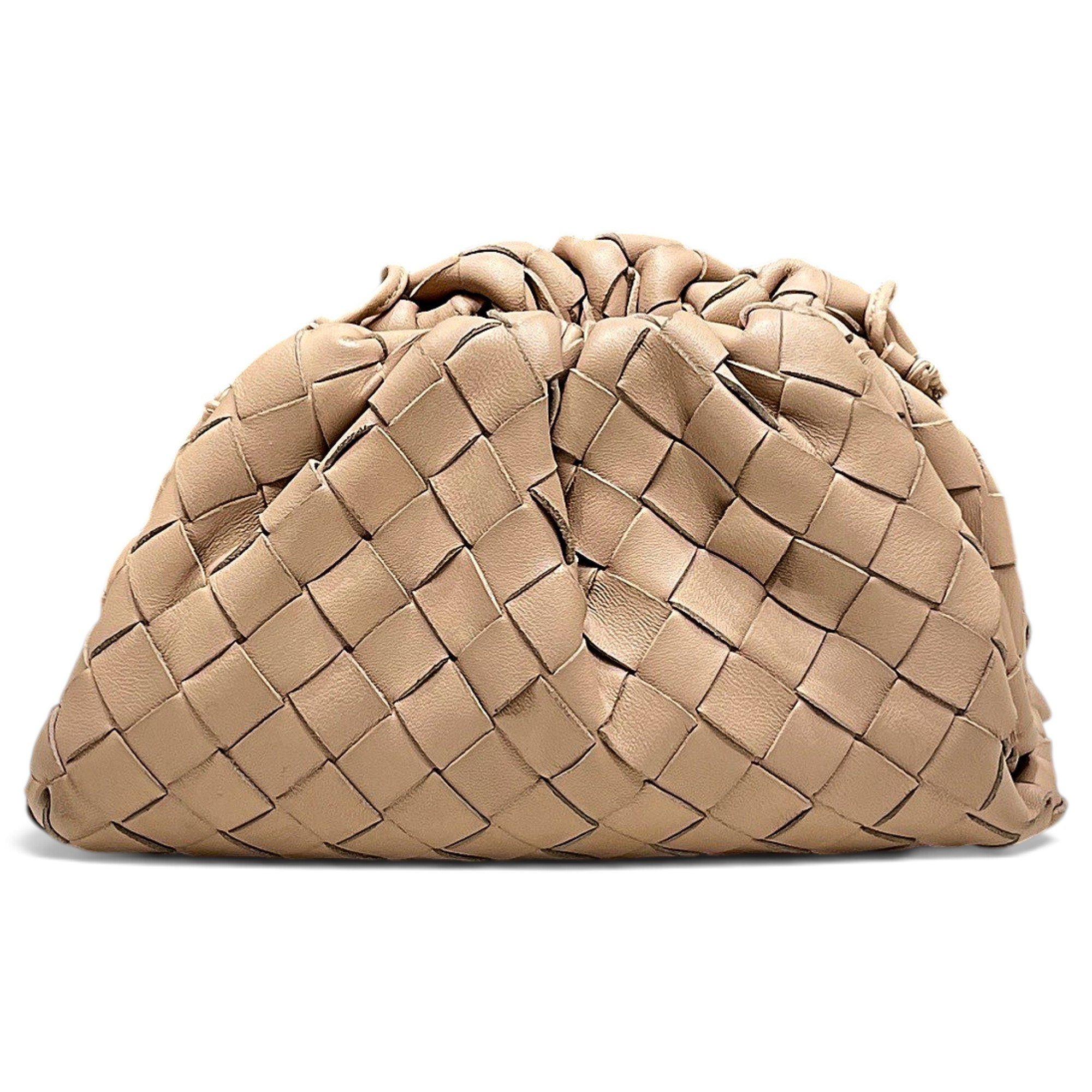Pouch leather handbag