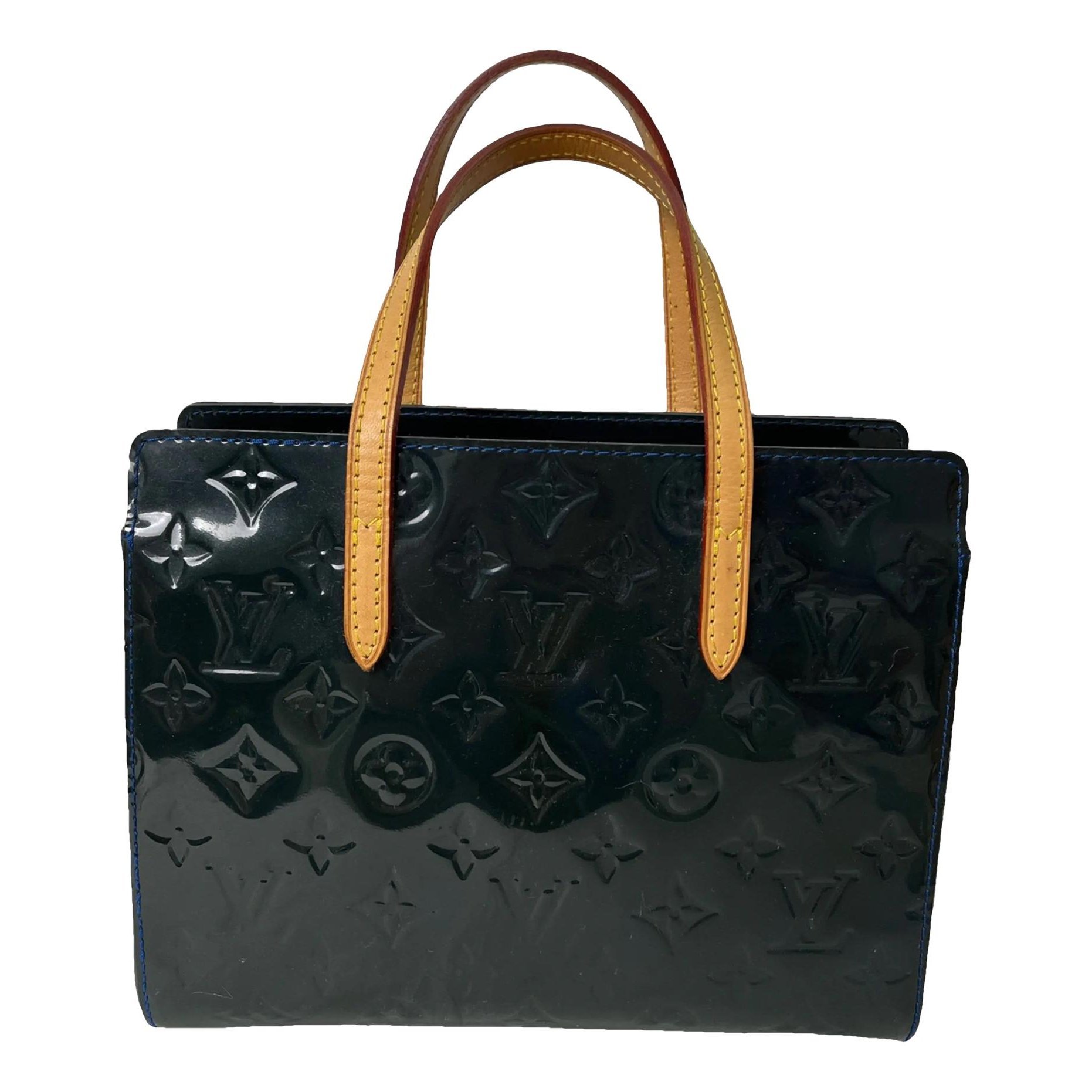 Reade patent leather handbag