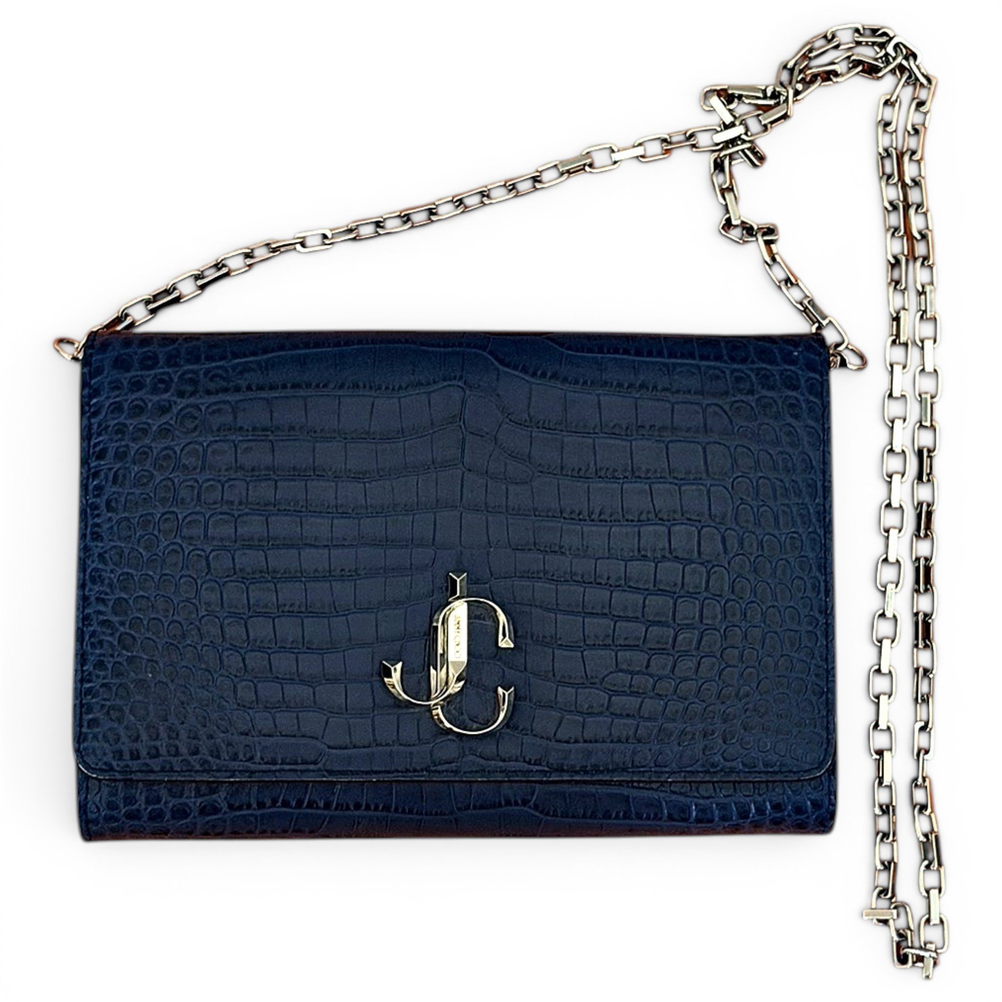 Leather clutch bag