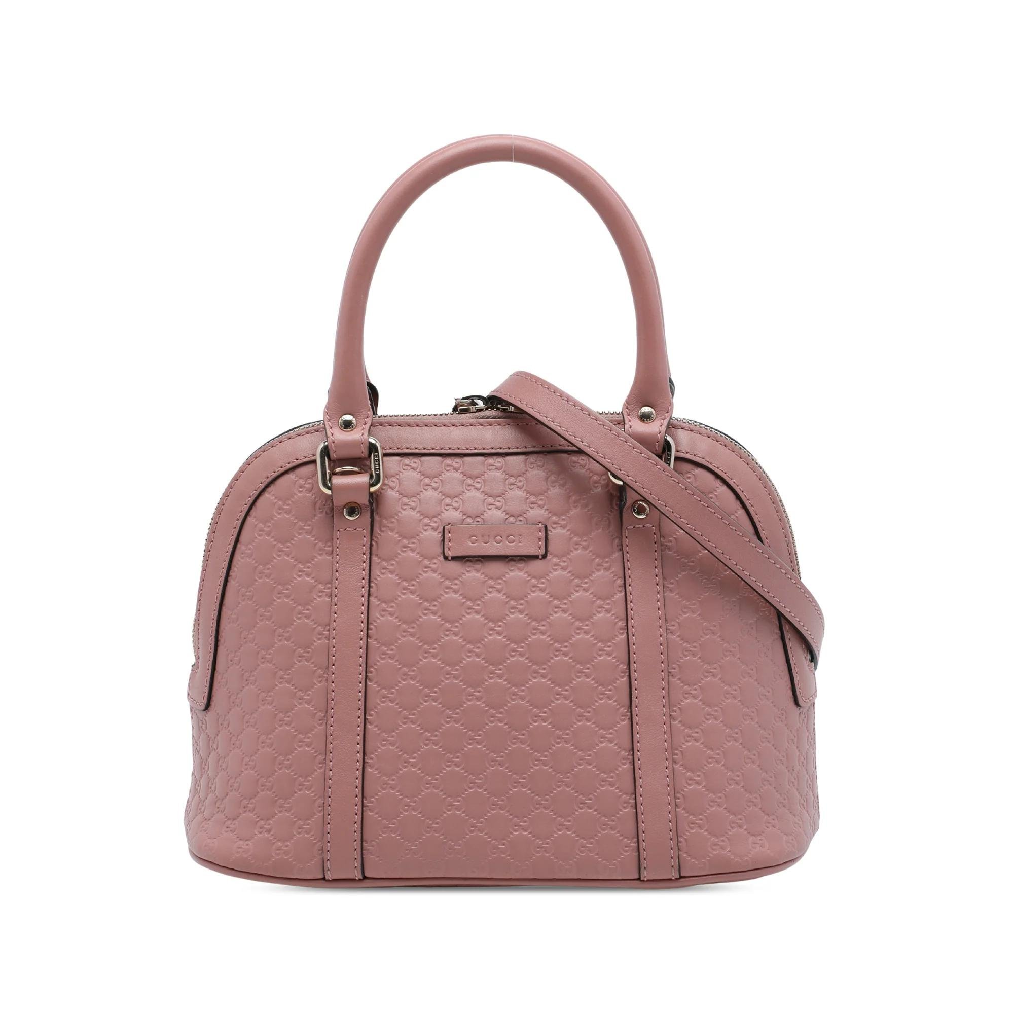 Dôme leather handbag