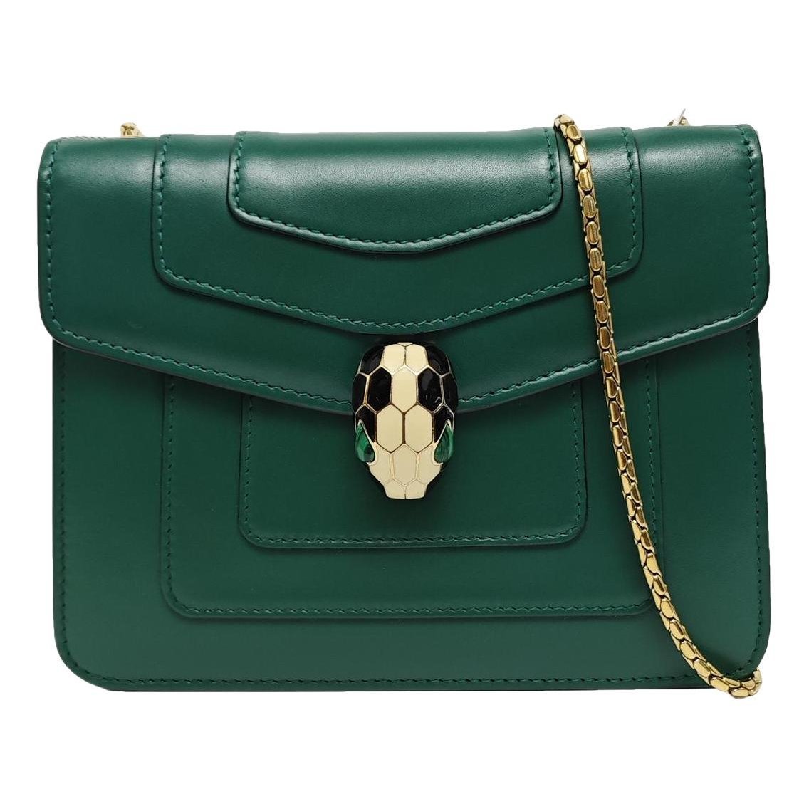 Serpenti leather handbag
