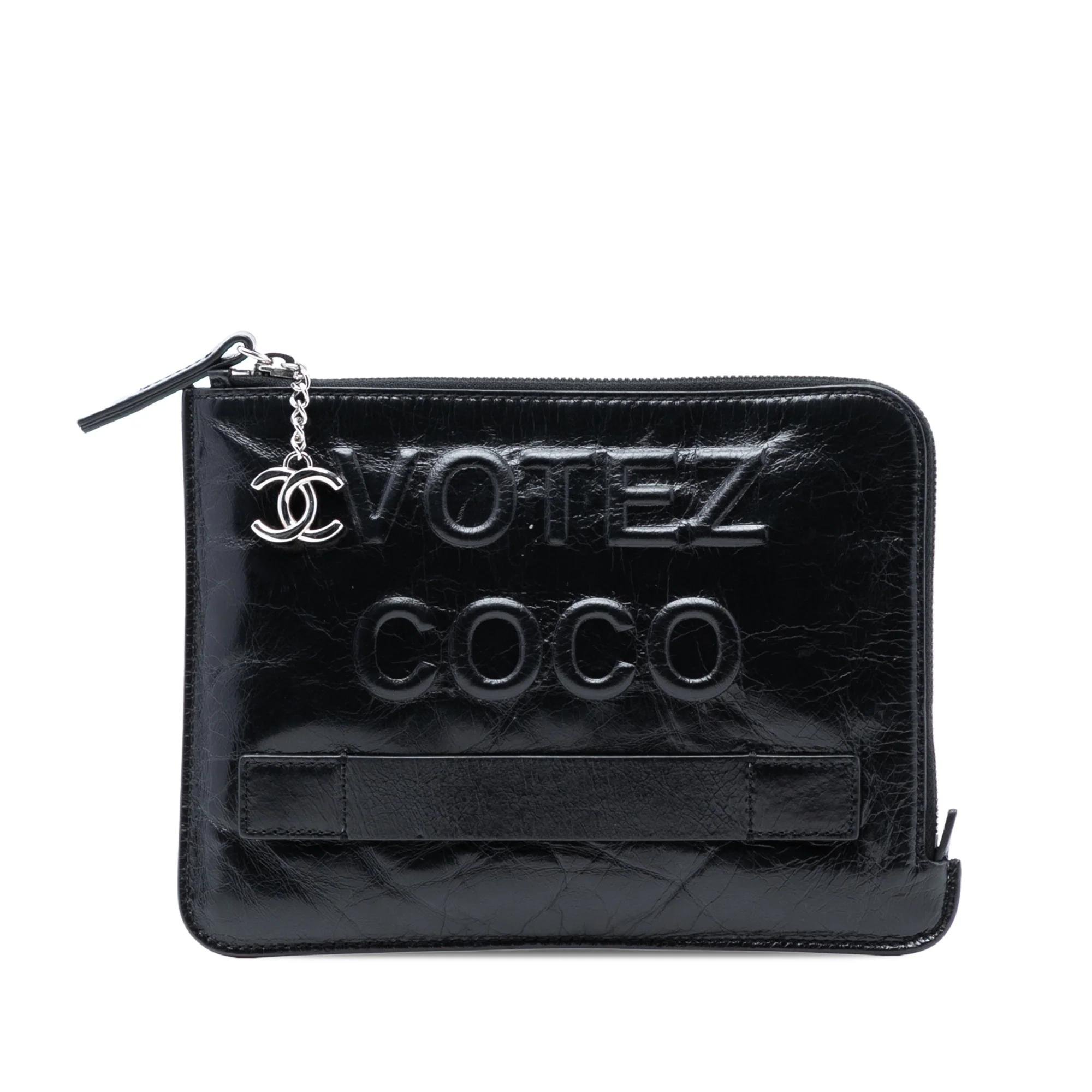 Pony-style calfskin clutch bag